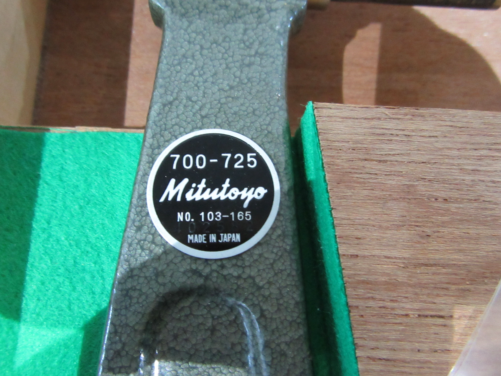 中古Measuring Equipment 【外側マイクロメータ】NO.103-165 ミツトヨ/Mitutoyo