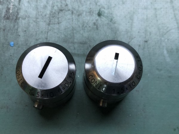 中古Long 【タレパン金型セット】パンチ3本/ダイ4個 コニック/Conic