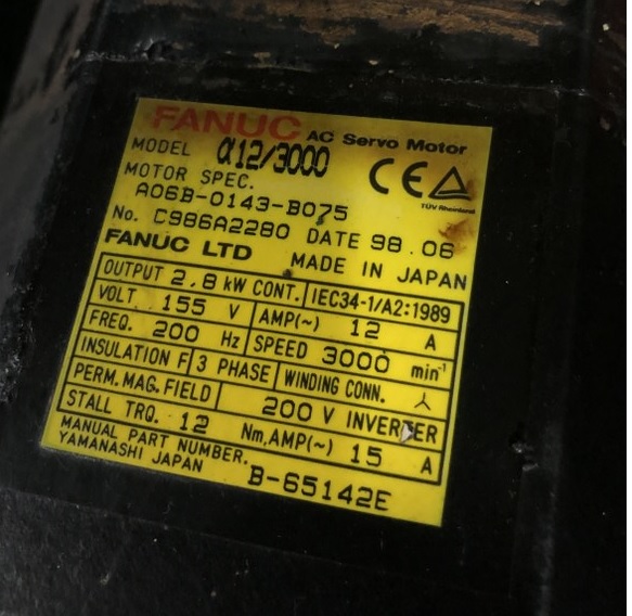 中古その他 【ACサーボモーター】A06B-0147-B075 FANUC/ファナック