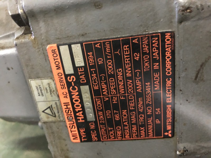 中古その他 [モーター]HA100NC-S 三菱/MITSUBISHI