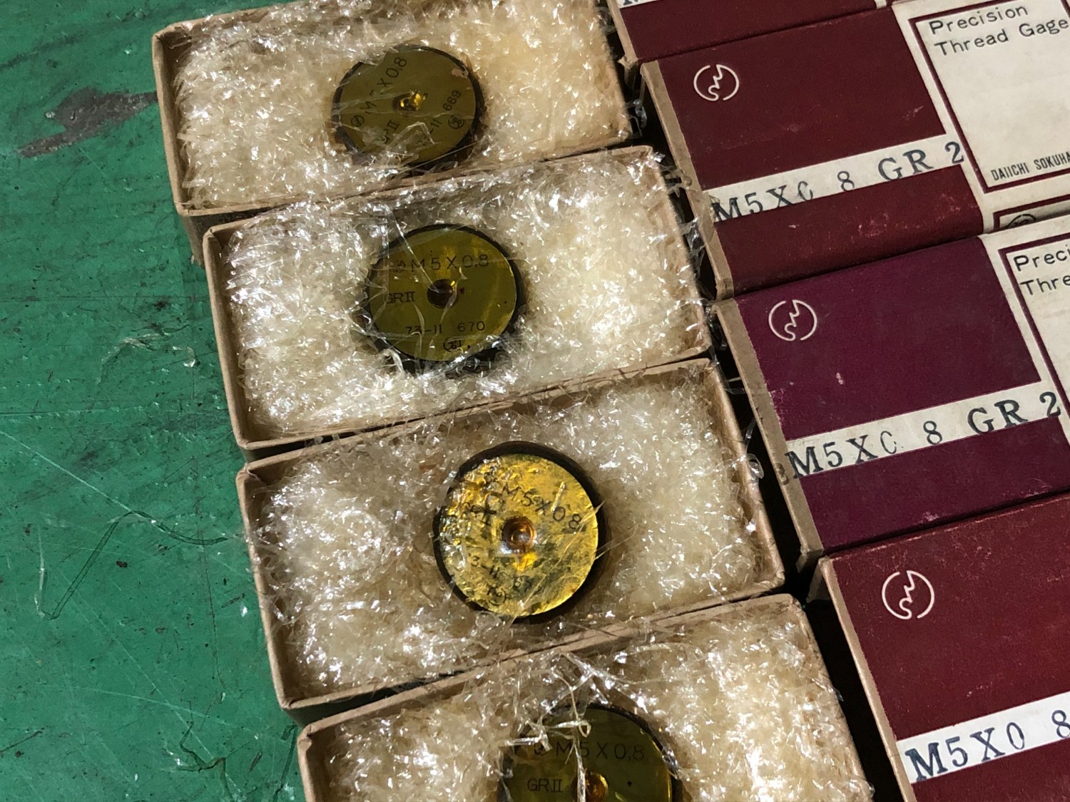 中古その他ゲージ ねじリングゲージ（1セット5個）M 5x0.8 GR2 第一測範