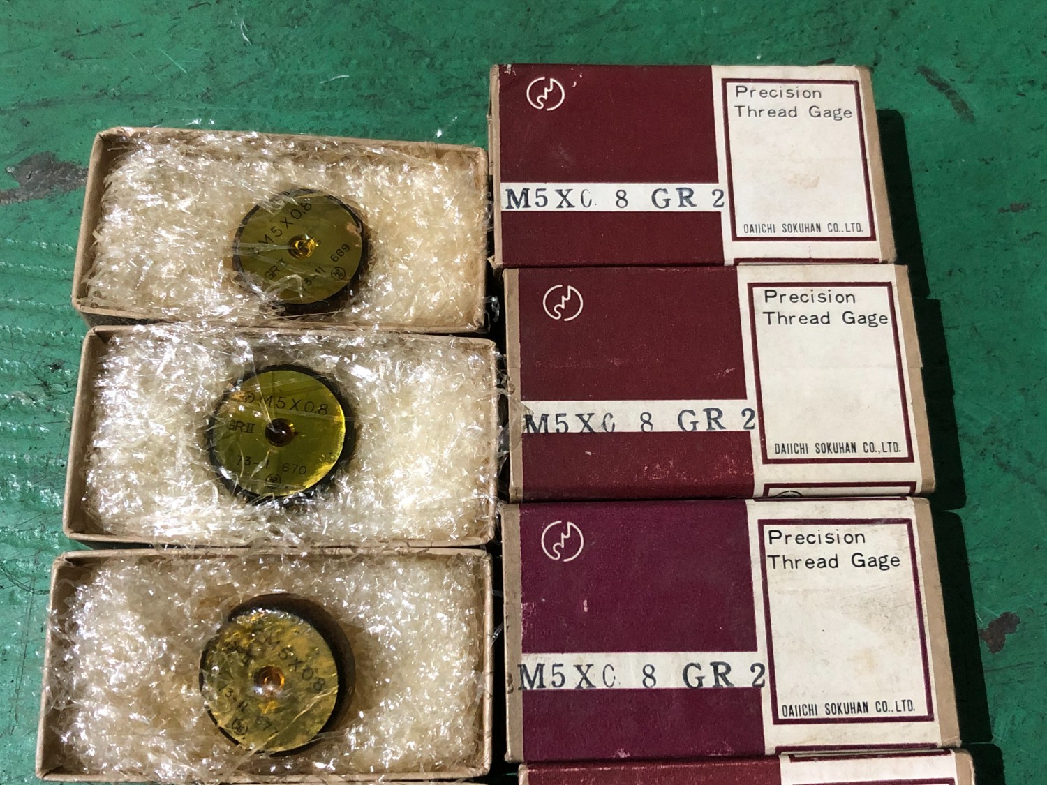中古その他ゲージ ねじリングゲージ（1セット5個）M 5x0.8 GR2 第一測範