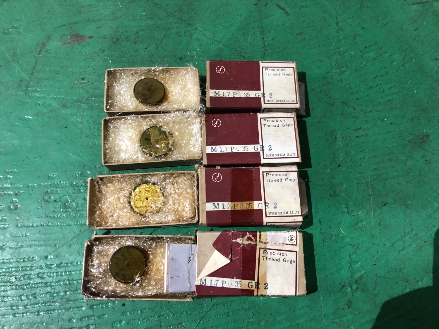 中古その他ゲージ ねじリングゲージ（1セット4個）M1.7P0.35GR2 第一測範