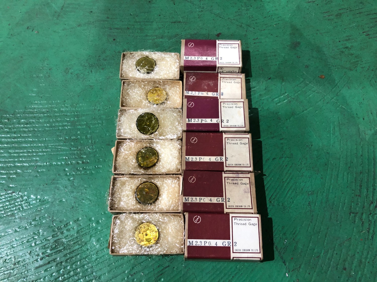 中古Other gauge ねじリングゲージ（1セット6個）M2.3 P0.4 GR2 DAIICHI SOKUHAN