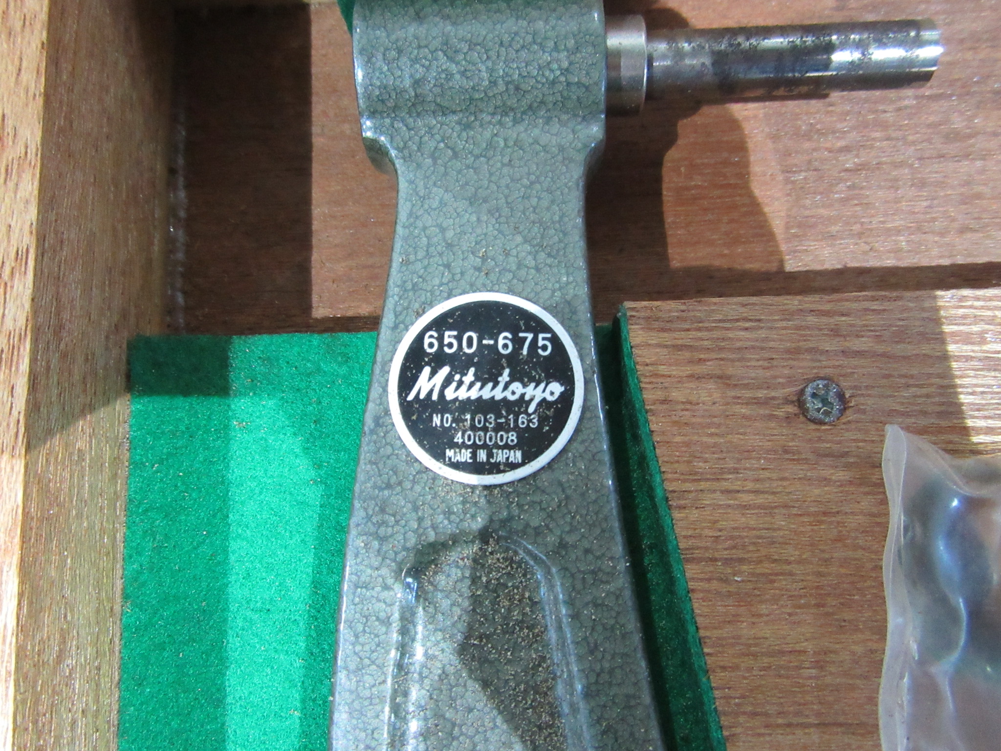 中古Measuring Equipment 【外側マイクロメータ】NO.103-163 ミツトヨ/Mitutoyo