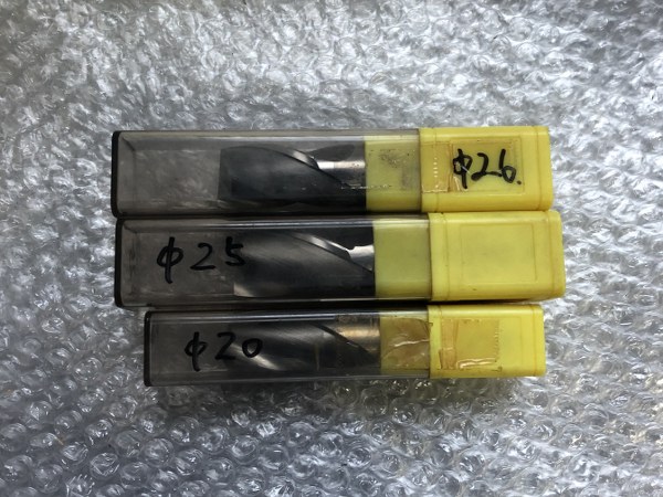 中古お買い得品・1山販売等 【2枚刃/スクエア/エンドミル】1セット3本 ミスミ/MISUMI