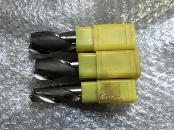 中古お買い得品・1山販売等 【2枚刃/スクエア/エンドミル】1セット3本 ミスミ/MISUMI