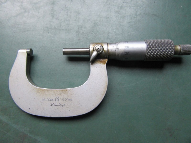 中古Outside micrometer [標準外側マイクロメーター]1セット5個 ミツトヨ/Mitutoyo