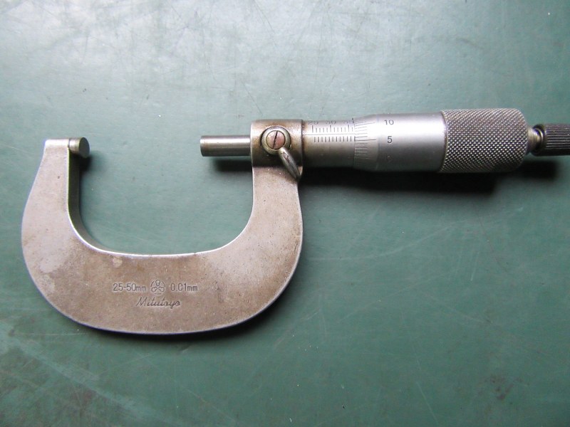 中古Outside micrometer [標準外側マイクロメーター]1セット5個 ミツトヨ/Mitutoyo