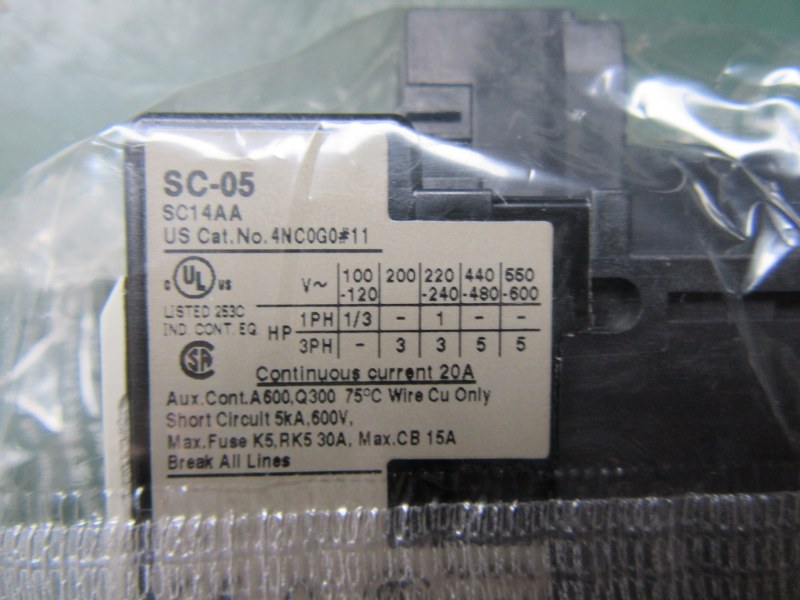 中古その他 [標準形電磁接触器]SC-05 富士電機/FUJI ELECTRIC