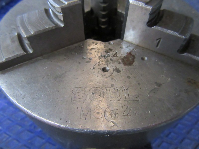中古Scroll chuck 【3爪チャック（スクロールチャック）】4”チャック/φ110 SOUL/帝国チャック