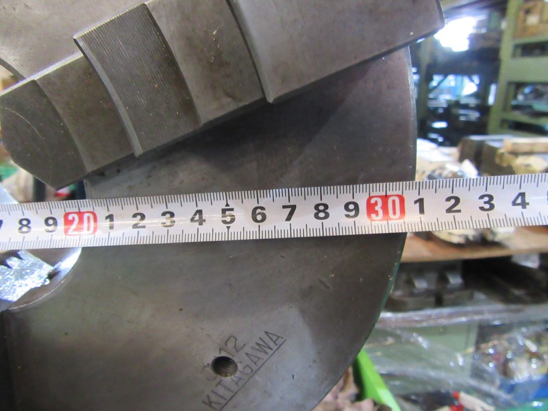中古Scroll chuck 「 3爪チャック（スクロールチャック」12INCH/φ310mm 北川/KITAGAWA