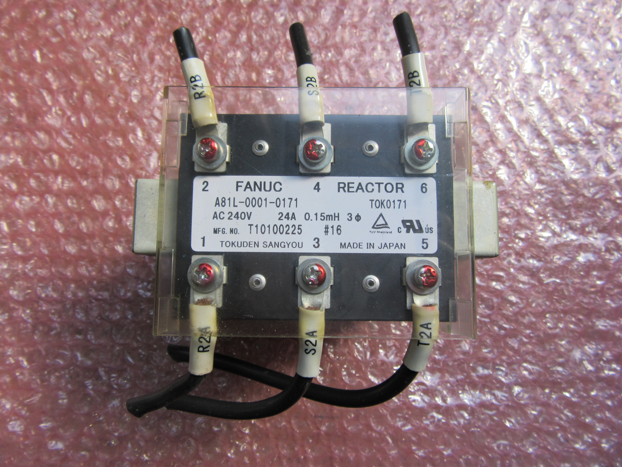 ファナック リアクティブCNCパーツ小型リアクタ A81L-0001-0171(AC240V) / FANUC Fanuc Reactive CNC Parts Small Reactor A81L-0001-0171(AC240V) TJ230407