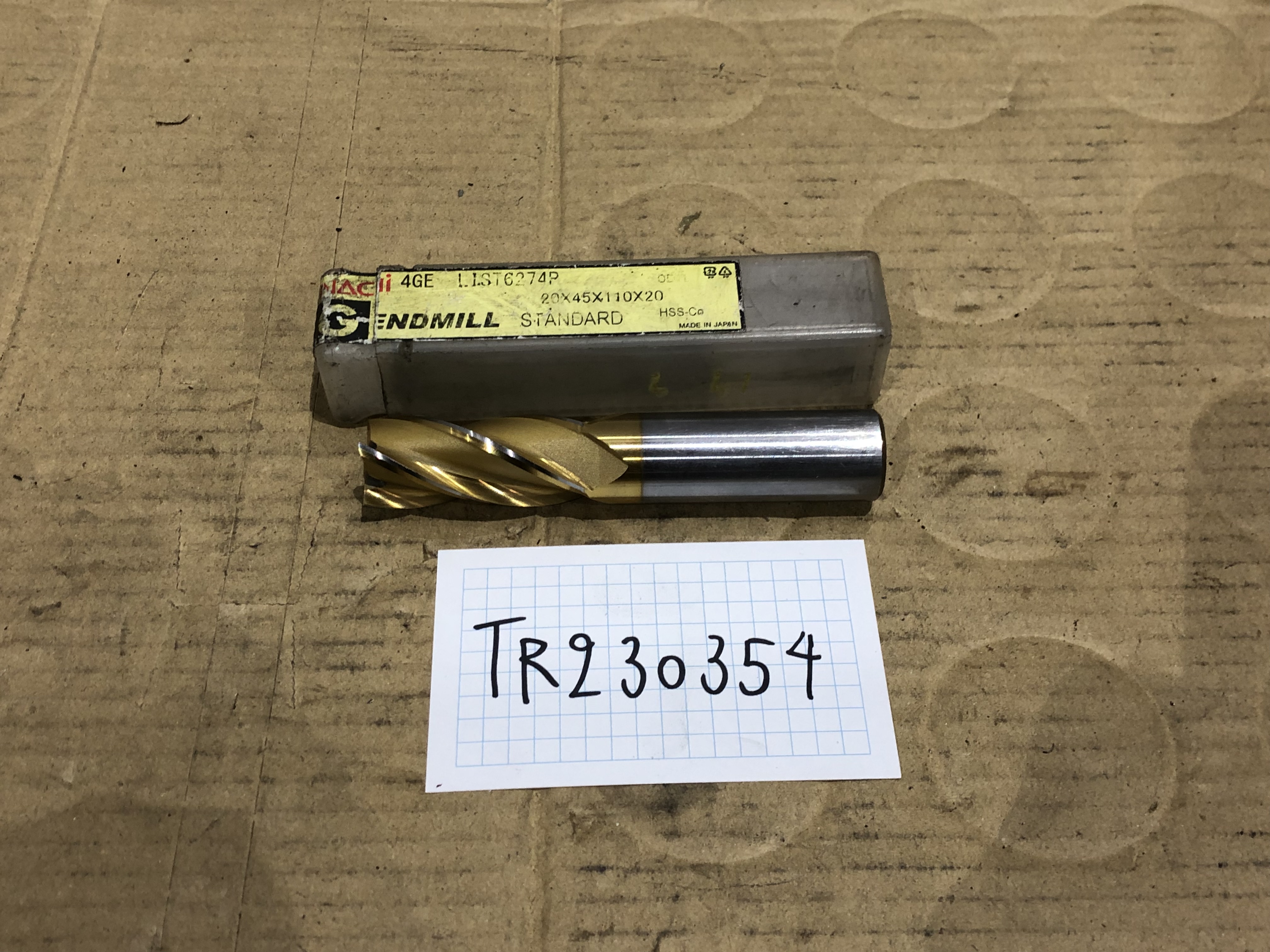 不二越 Nachi 4枚刃/スクエア/エンドミル φ20 4GE / NACHI-FUJIKOSHI 4-Flute Square End Mill φ20 4GE TR230354