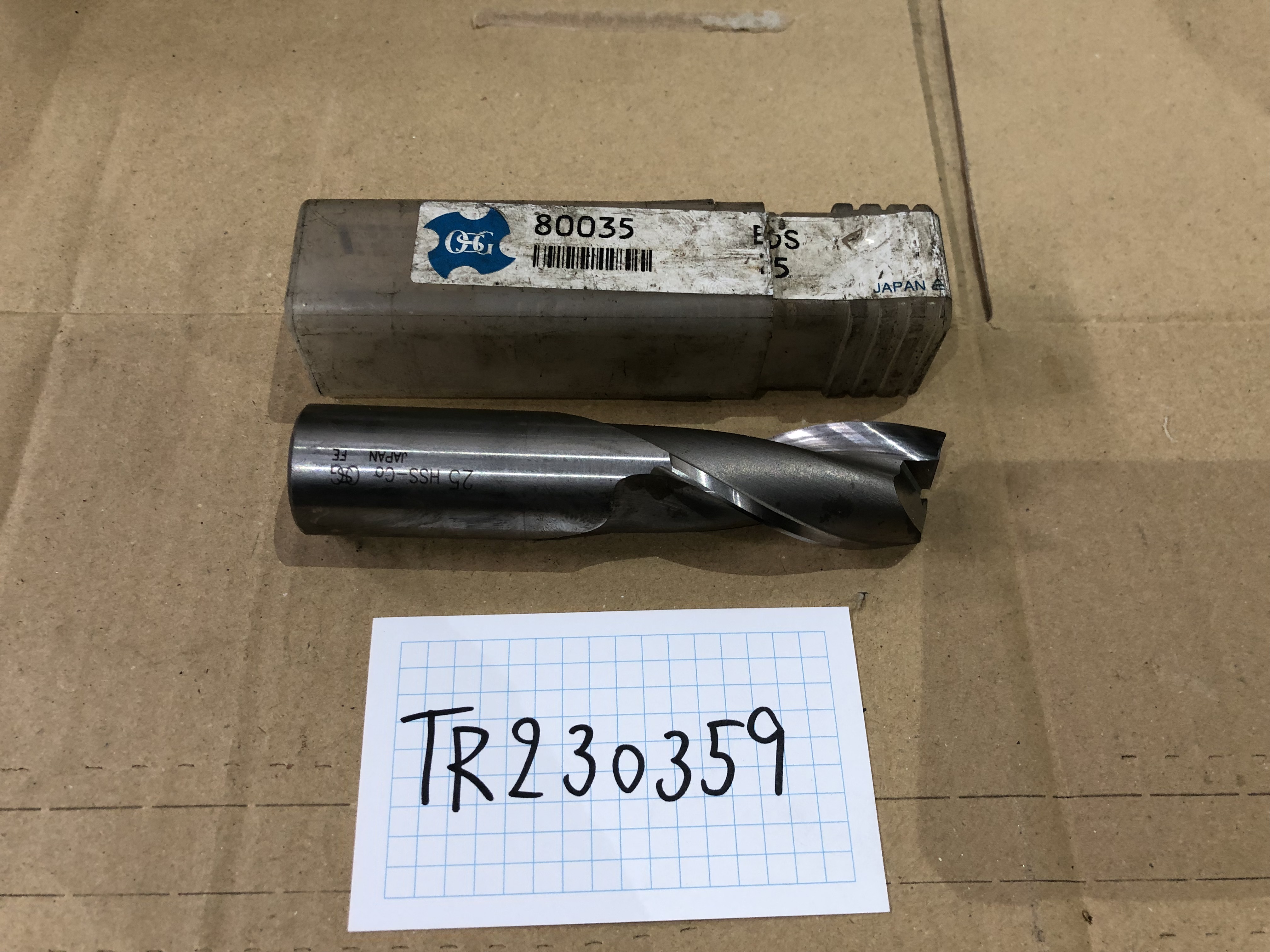 OSG/オーエスジー 2枚刃/スクエア/エンドミル φ25 EDS / OSG 2-Flute Square End Mill φ25 EDS TR230359