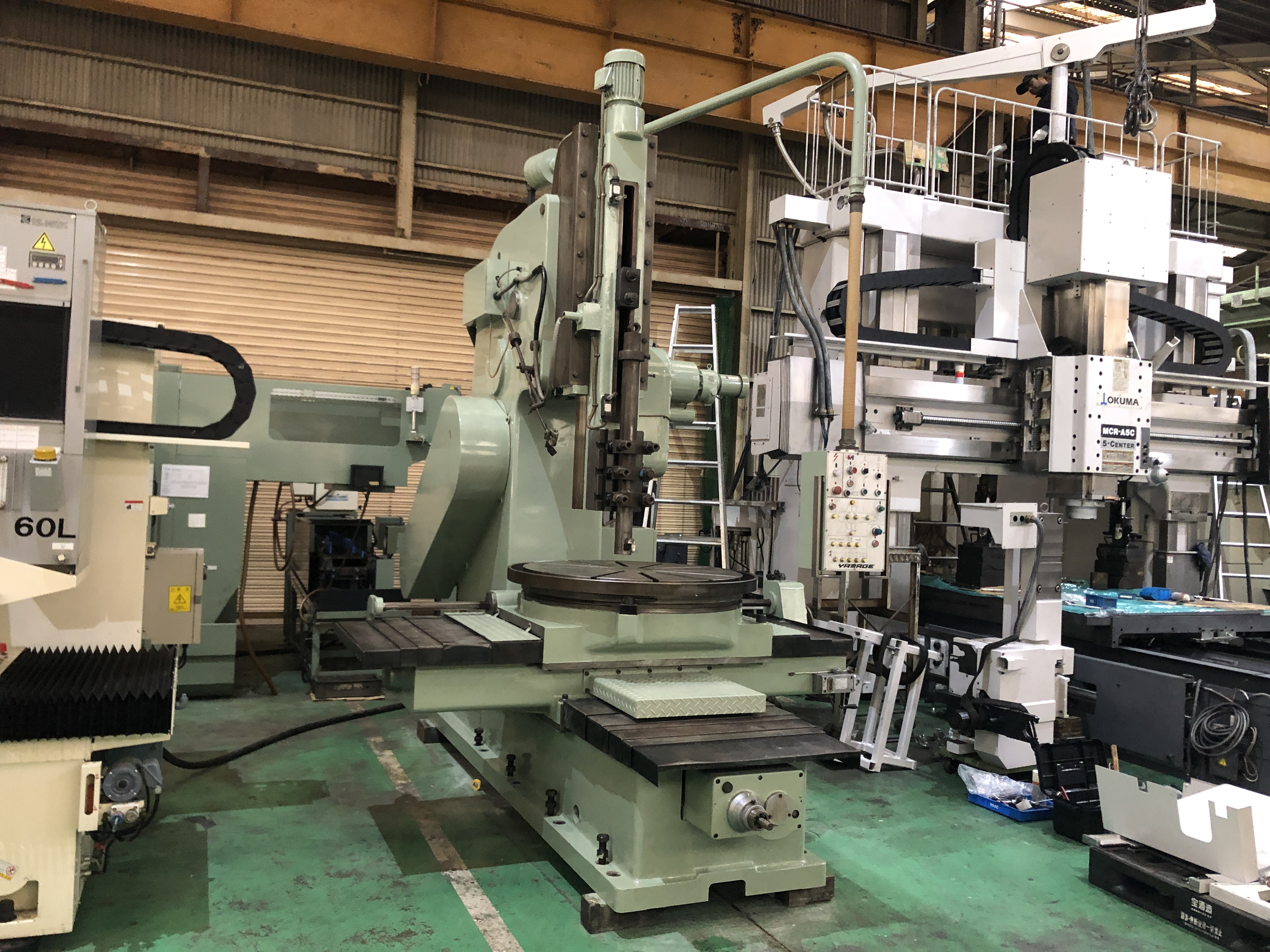Front view of Yamake MY600 slotting machine