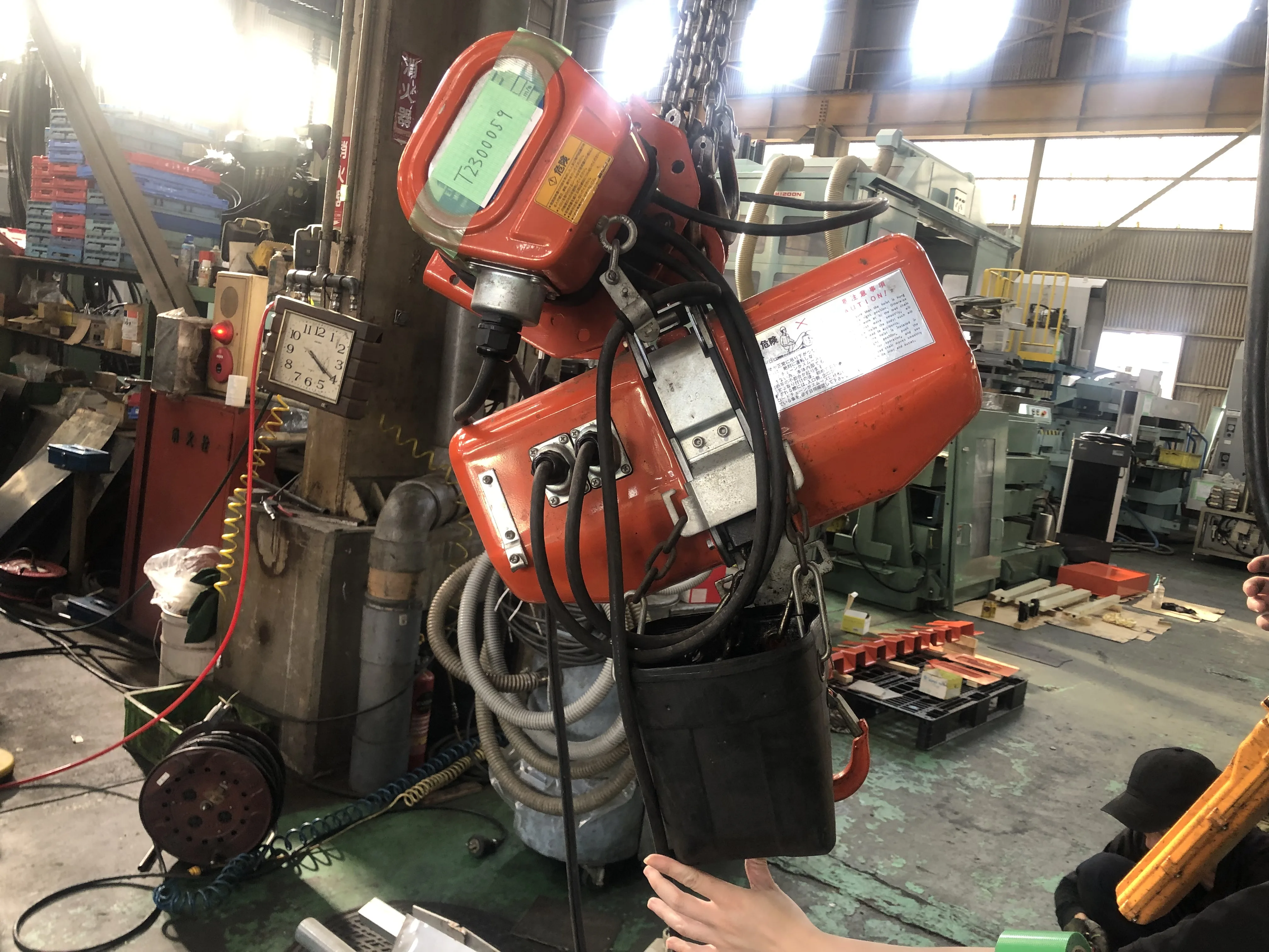 象印チエンブロック FB4型電気トロリ結合式電気チェーンブロック FB4-0.9 / ELEPHANT CHAIN BLOCK Electric Chain Hoist FB4-0.9 T2300059