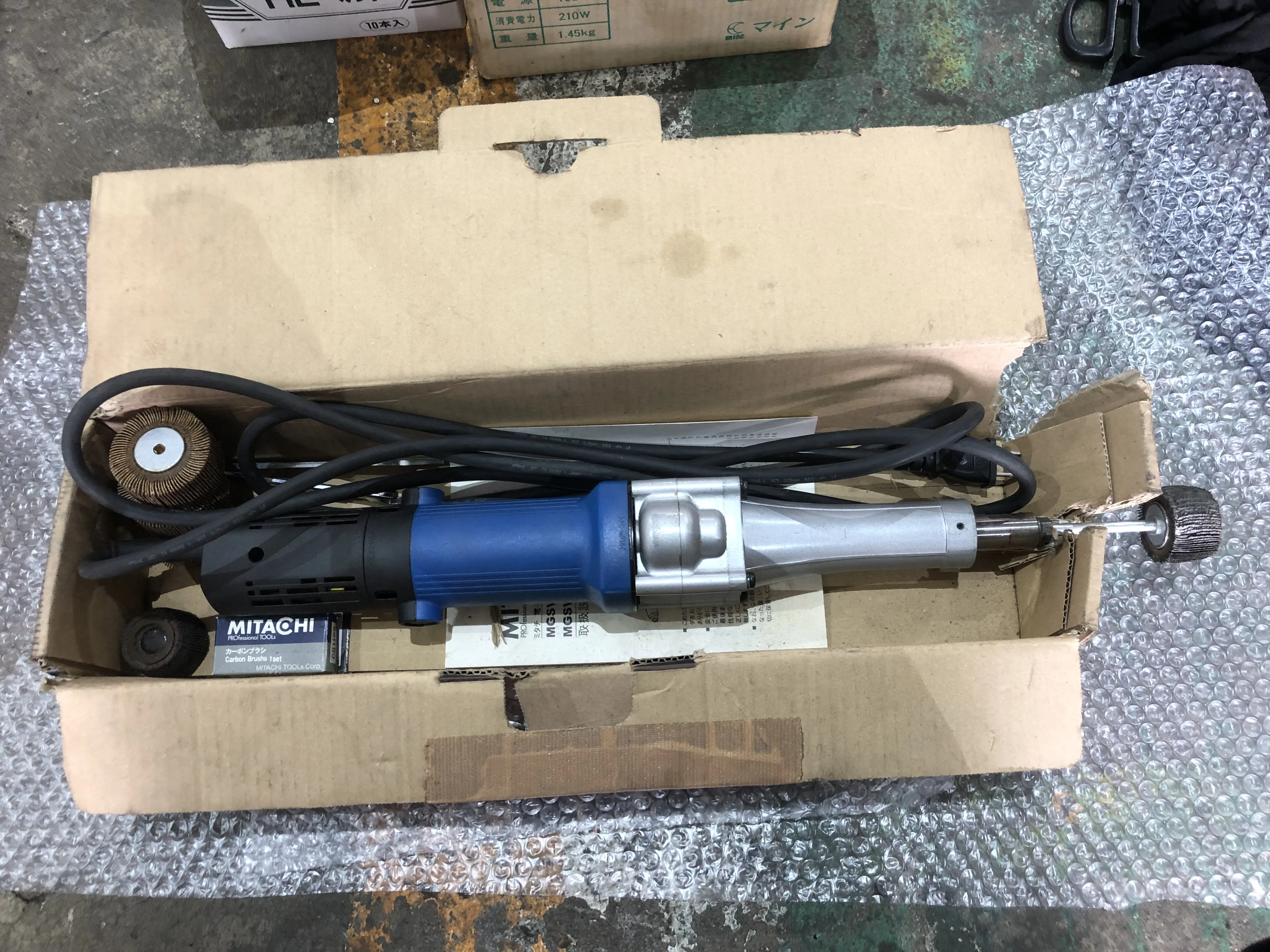 ミタチ電機 電子ストレートサンダ MGSV1ADC / MITACHI Electronic Straight Sander MGSV1ADC T2300112