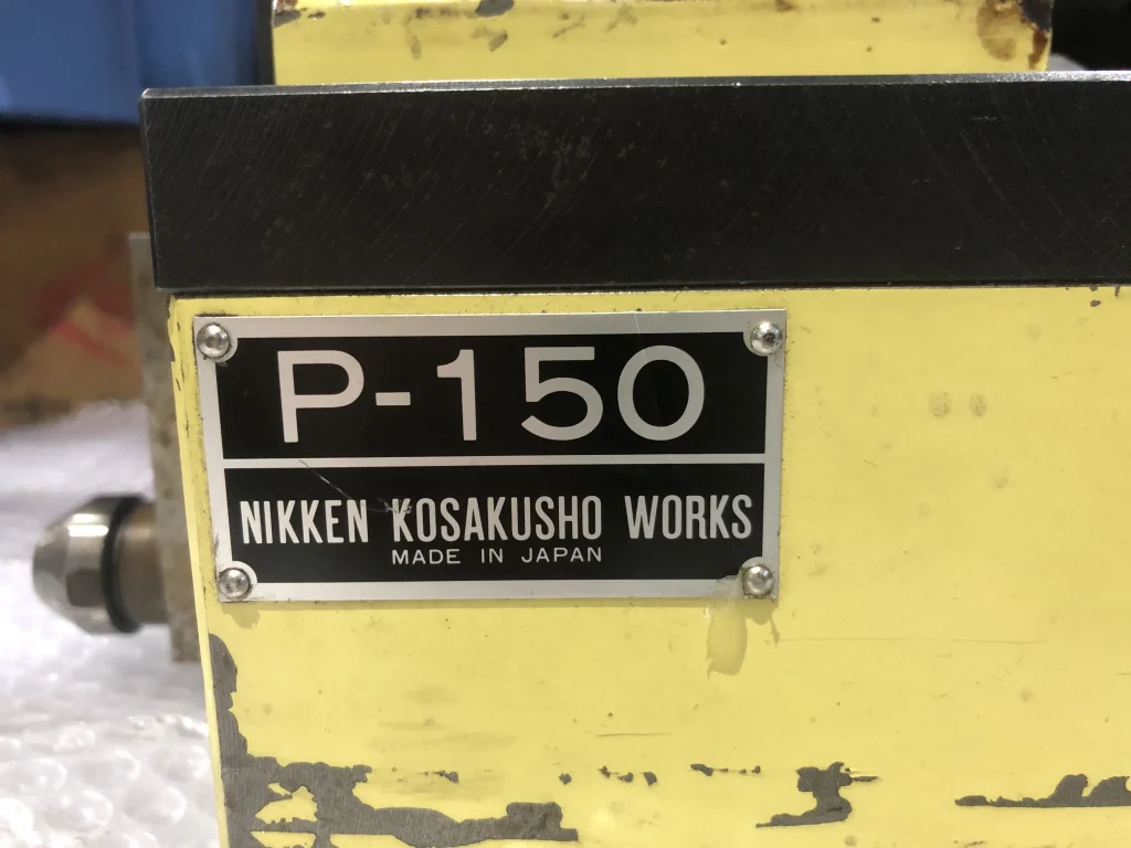 日研工作所 手動式テールストック P-150 / NIKKEN KOSAKUSHO WORKS Manual Tailstock P-150 T2300225