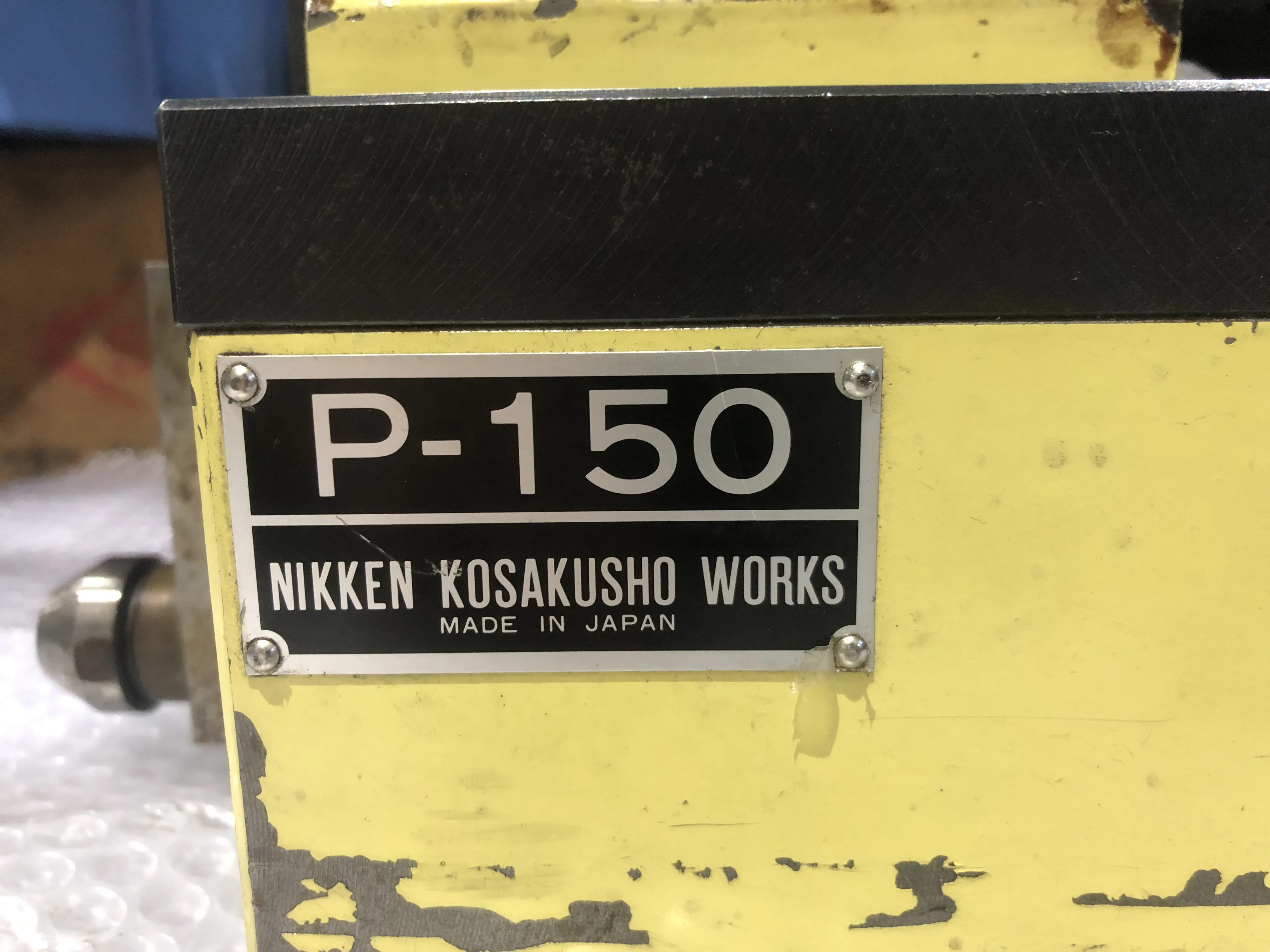 日研工作所 手動式テールストック P-150 / NIKKEN KOSAKUSHO WORKS Manual Tailstock P-150 T2300225