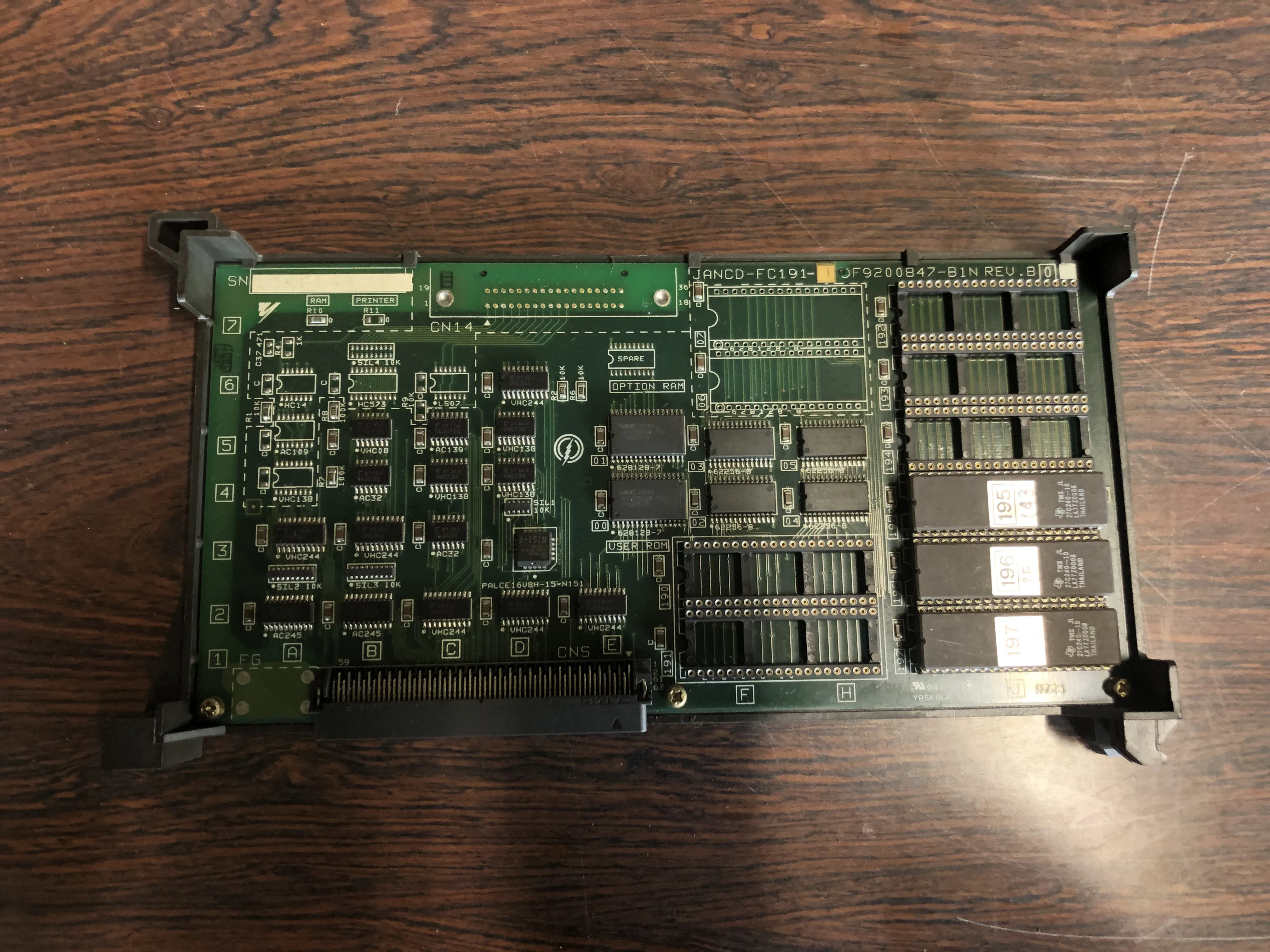 安川電機 メモリーボード JANCD-FC191-1 / YASKAWA ELECTRIC Memory Board JANCD-FC191-1 TB210140