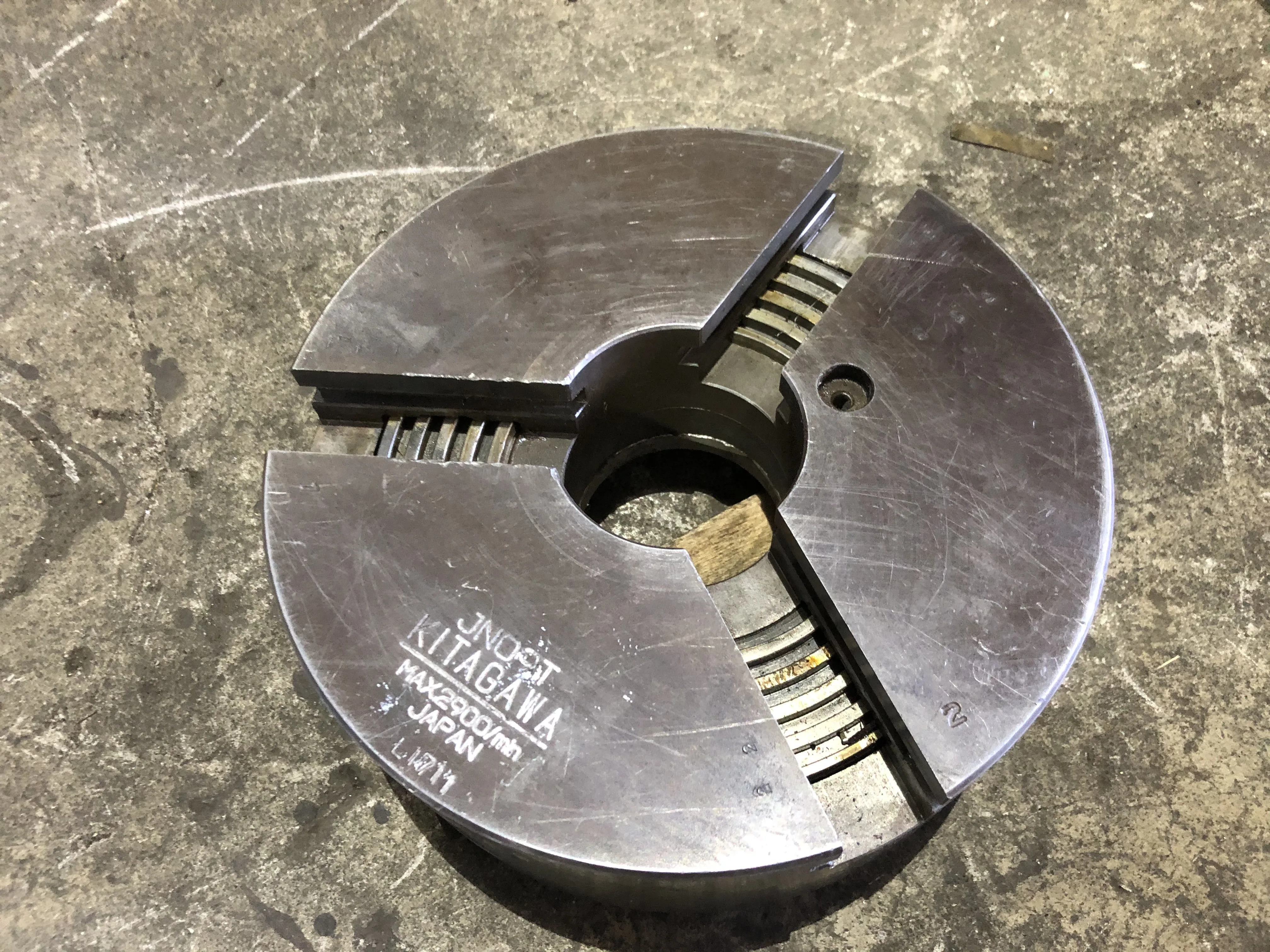 北川鉄工所 3爪チャック（スクロールチャック） JN09T MAX2900/MIN / KITAGAWA IRON WORKS 3-Jaw Scroll Chuck JN09T MAX2900/MIN