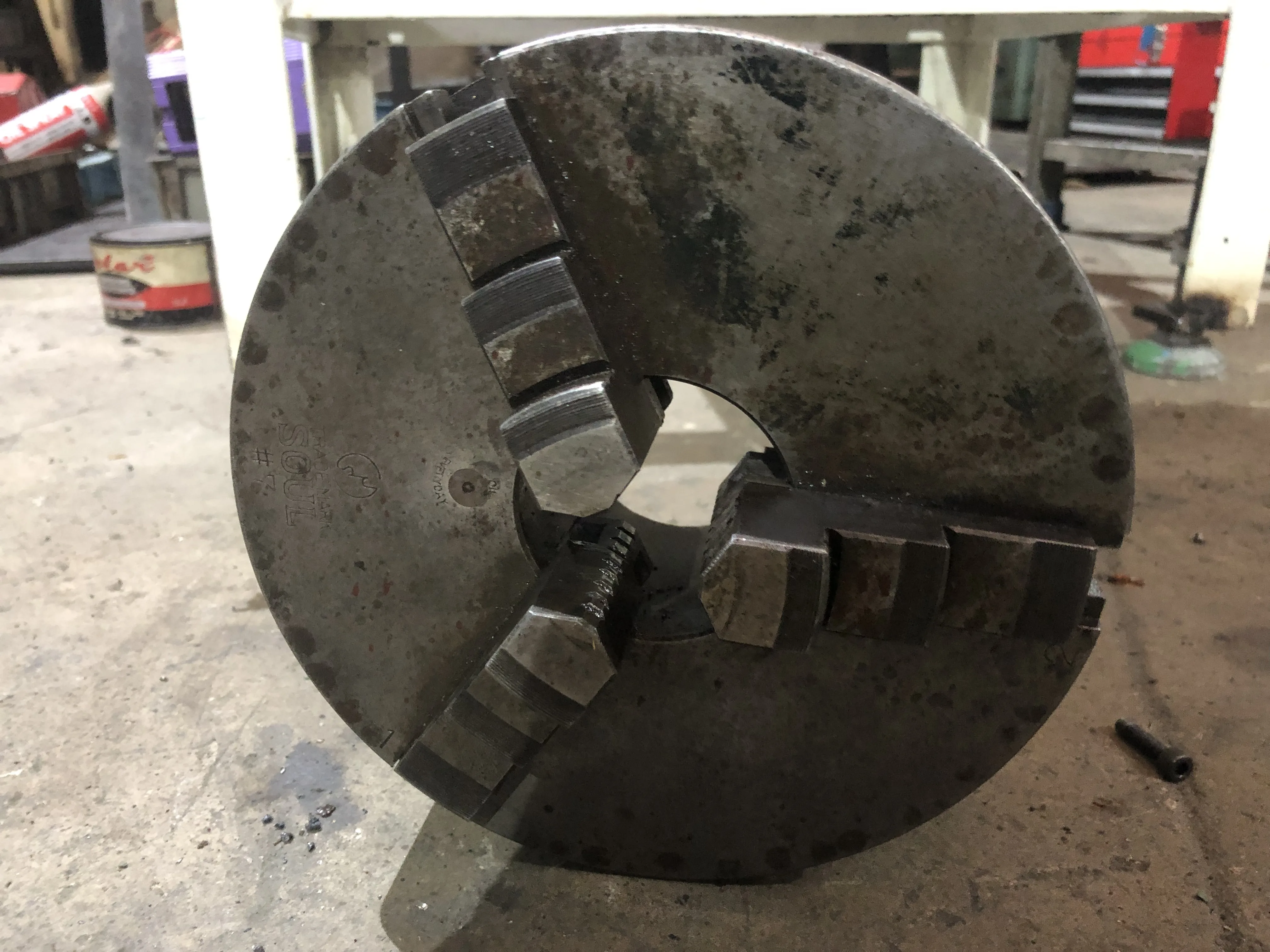 帝国チャック SOUL 3爪スクロールチャック SOUL＃7/φ190 / TEIKOKU CHUCK SOUL 3-Jaw Scroll Chuck SOUL＃7/φ190 TE210052