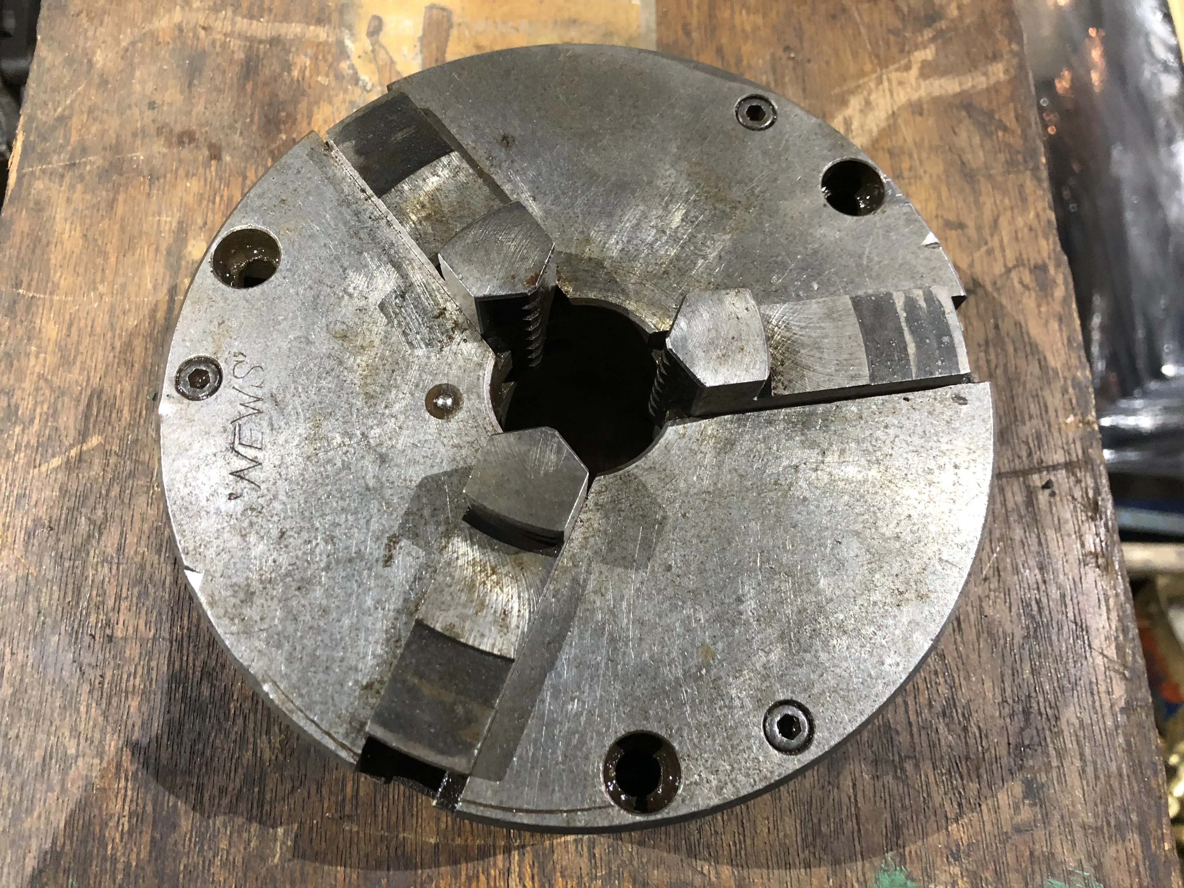 大和工機 NEWS 3爪スクロールチャック φ165mm / YAMATOKOKI MFG 3-Jaw Scroll Chuck φ165mm TE220006