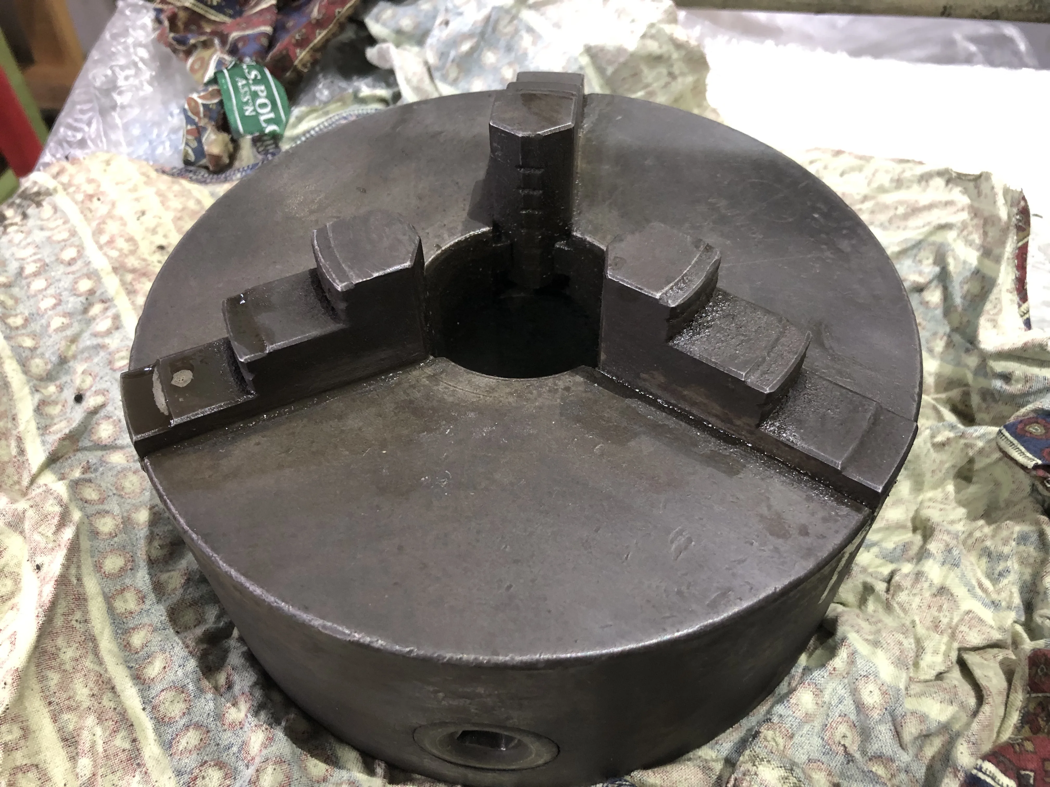 北川鉄工所 ３爪チャック φ185mm / KITAGAWA IRON WORKS 3-Jaw Chuck φ185mm TE230004