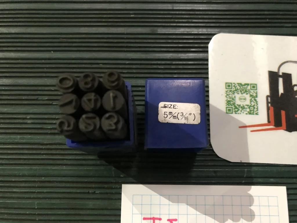 刻印 数字0-9 / Stamping 数字0-9
