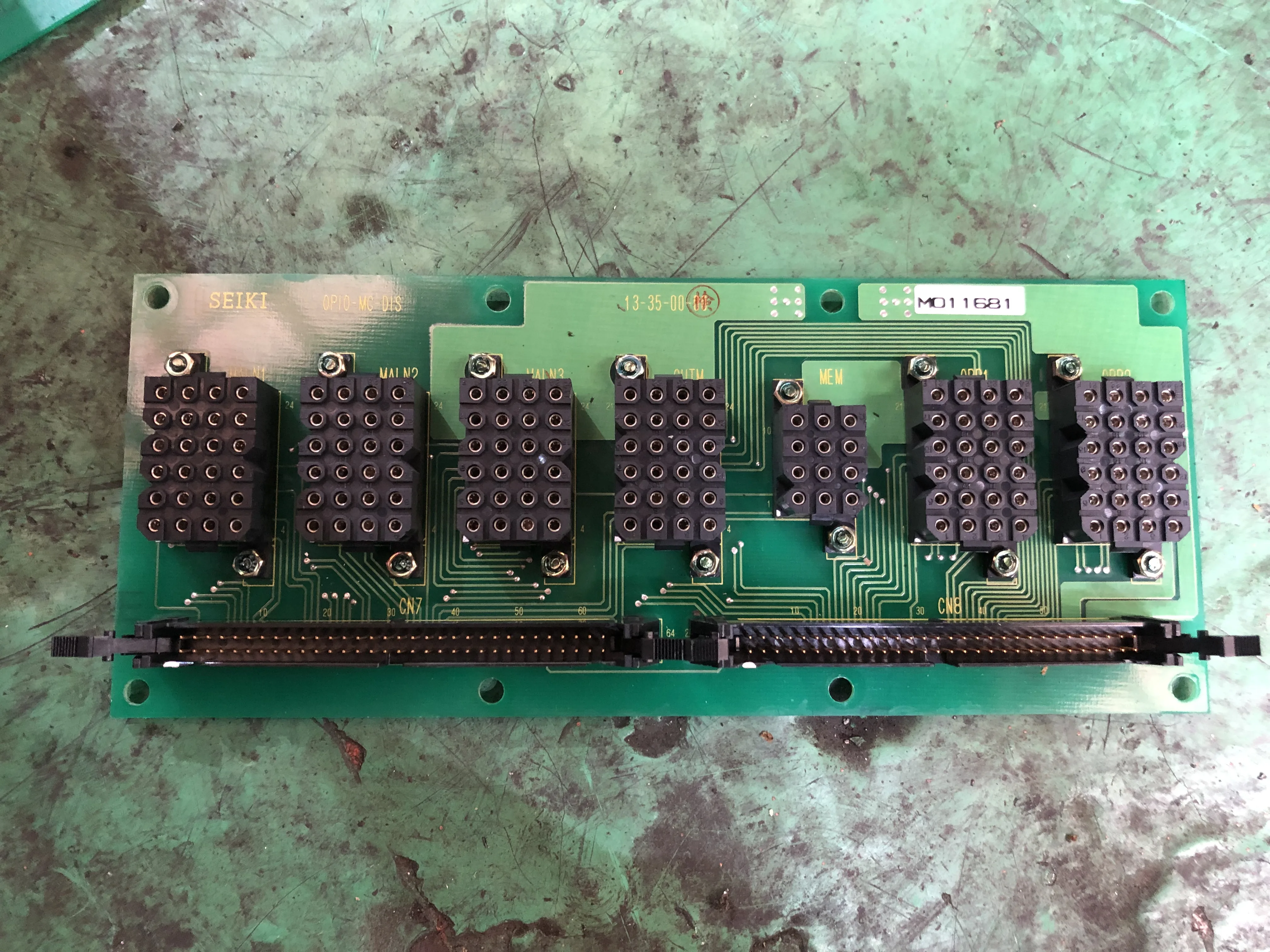 日立精機 基板 OP10-MC-DIS / HITACHI SEKI｜森精機ハイテック Control PCB OP10-MC-DIS TJ210695