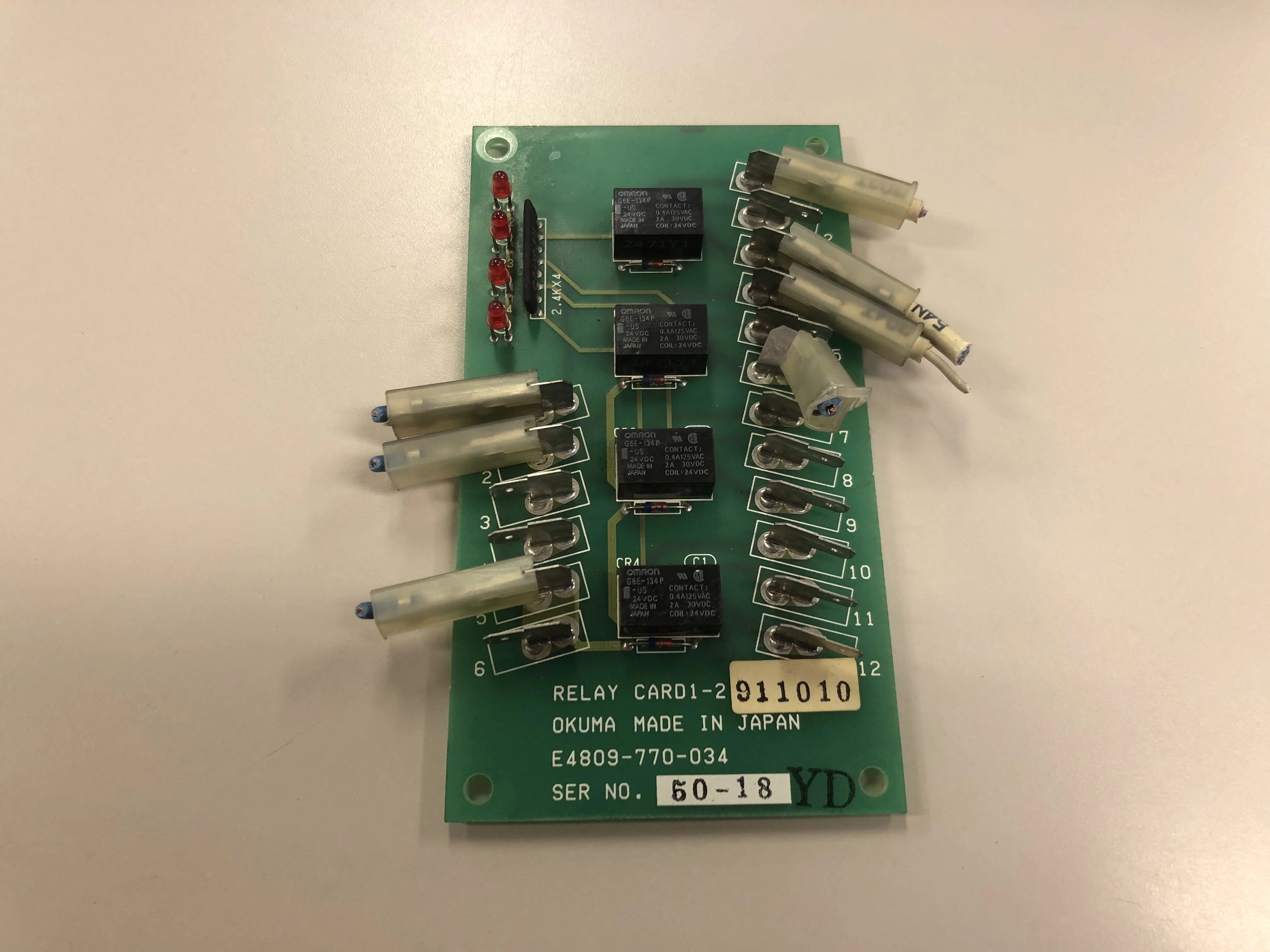 オークマ リレーカード RELAY CARD E4809-770-034 / OKUMA Relay Card E4809-770-034 TJ210833