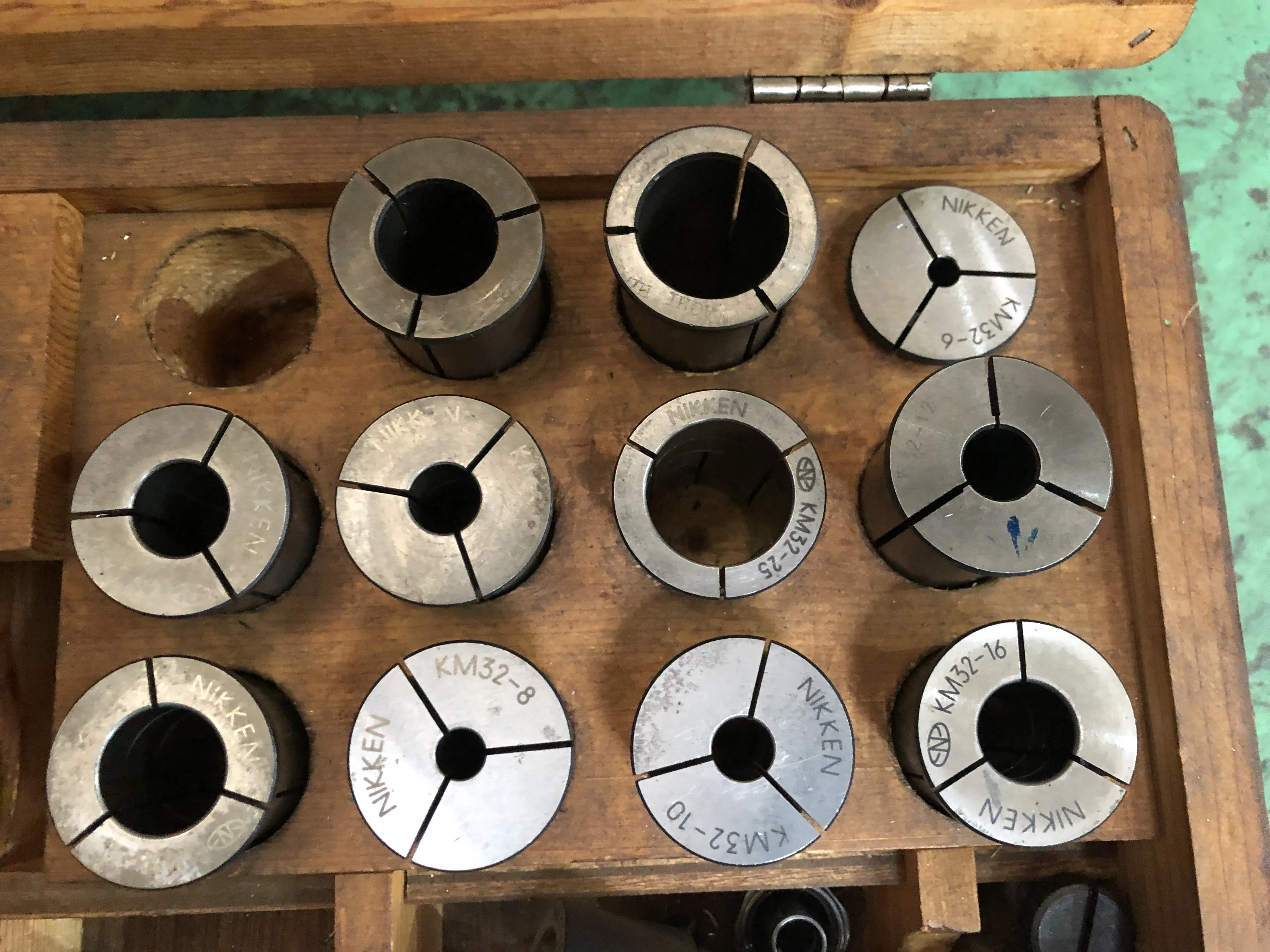 日研工作所 ストレートコレットセット 大量 / NIKKEN KOSAKUSHO WORKS Straight Collet Set 大量 TJ220497