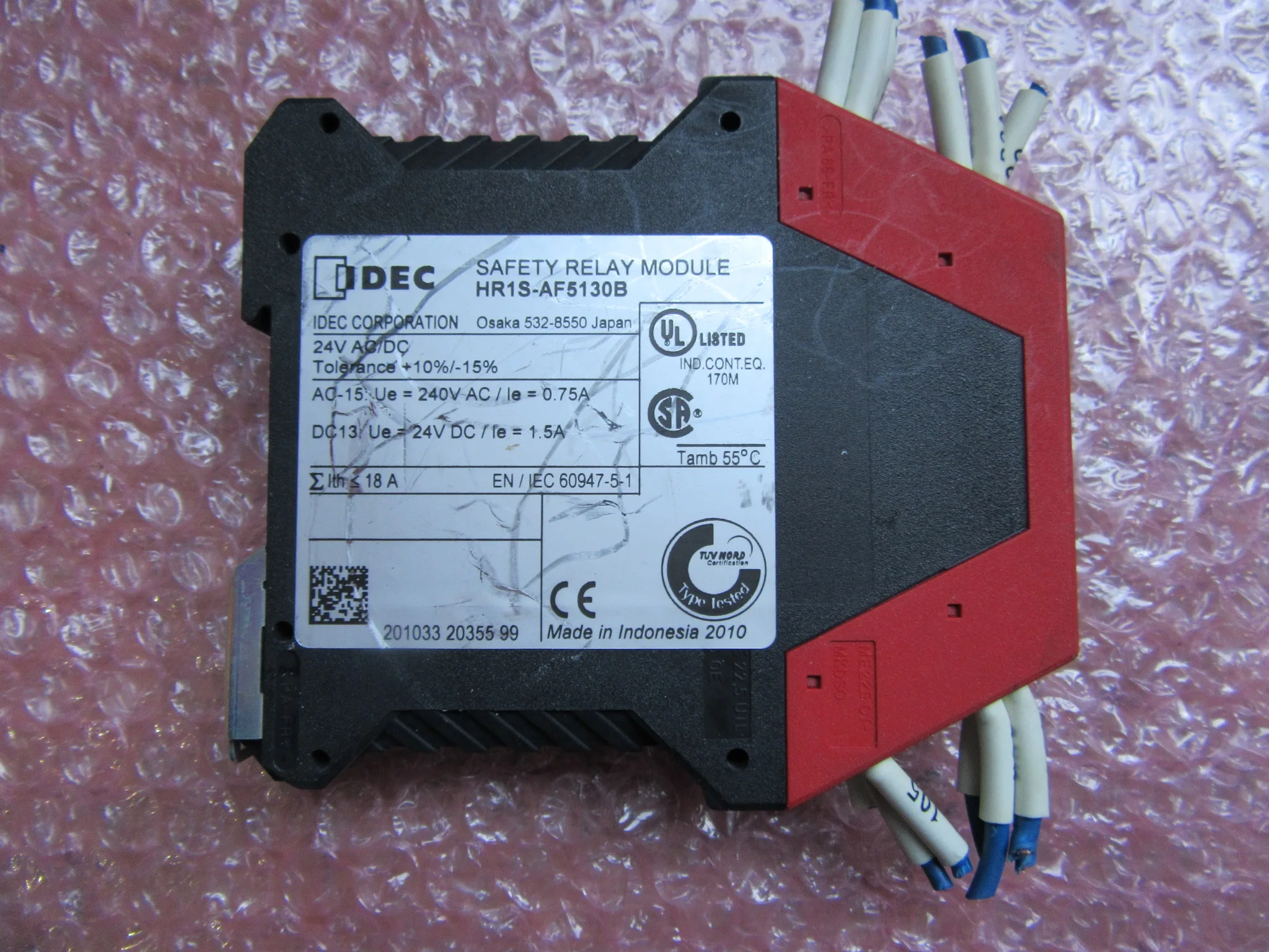 アイデック/和泉電気 安全リレーモジュール HR1S-AF5130B / IDEC Safety Relay Module HR1S-AF5130B TJ230412