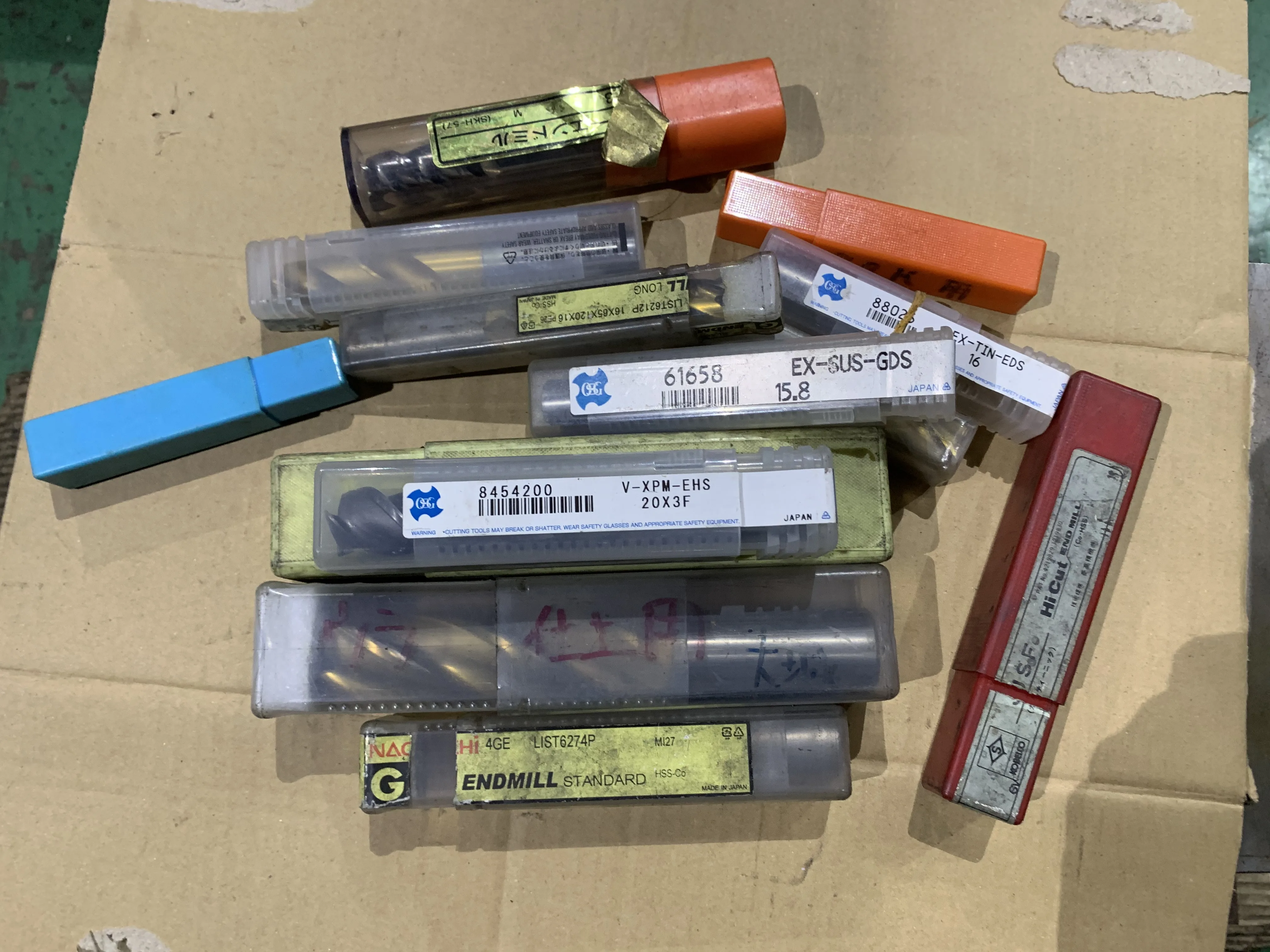 メーカー混在 エンドミル１山 / MIX End Mill 1Lot TJ230170