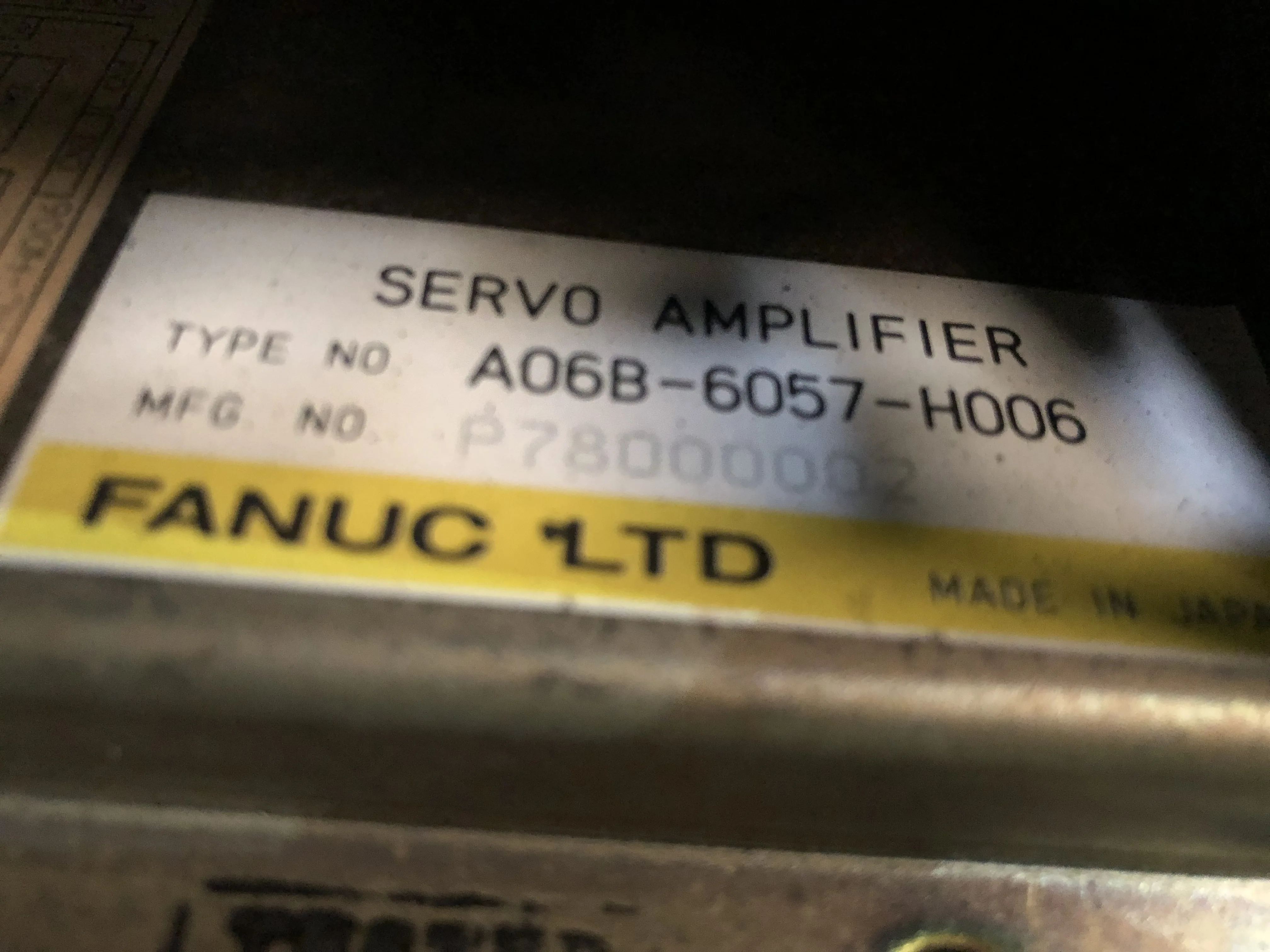 ファナック サーボアンプ A06B-6057-H006 / FANUC Servo Amplifier A06B-6057-H006 TJ230228