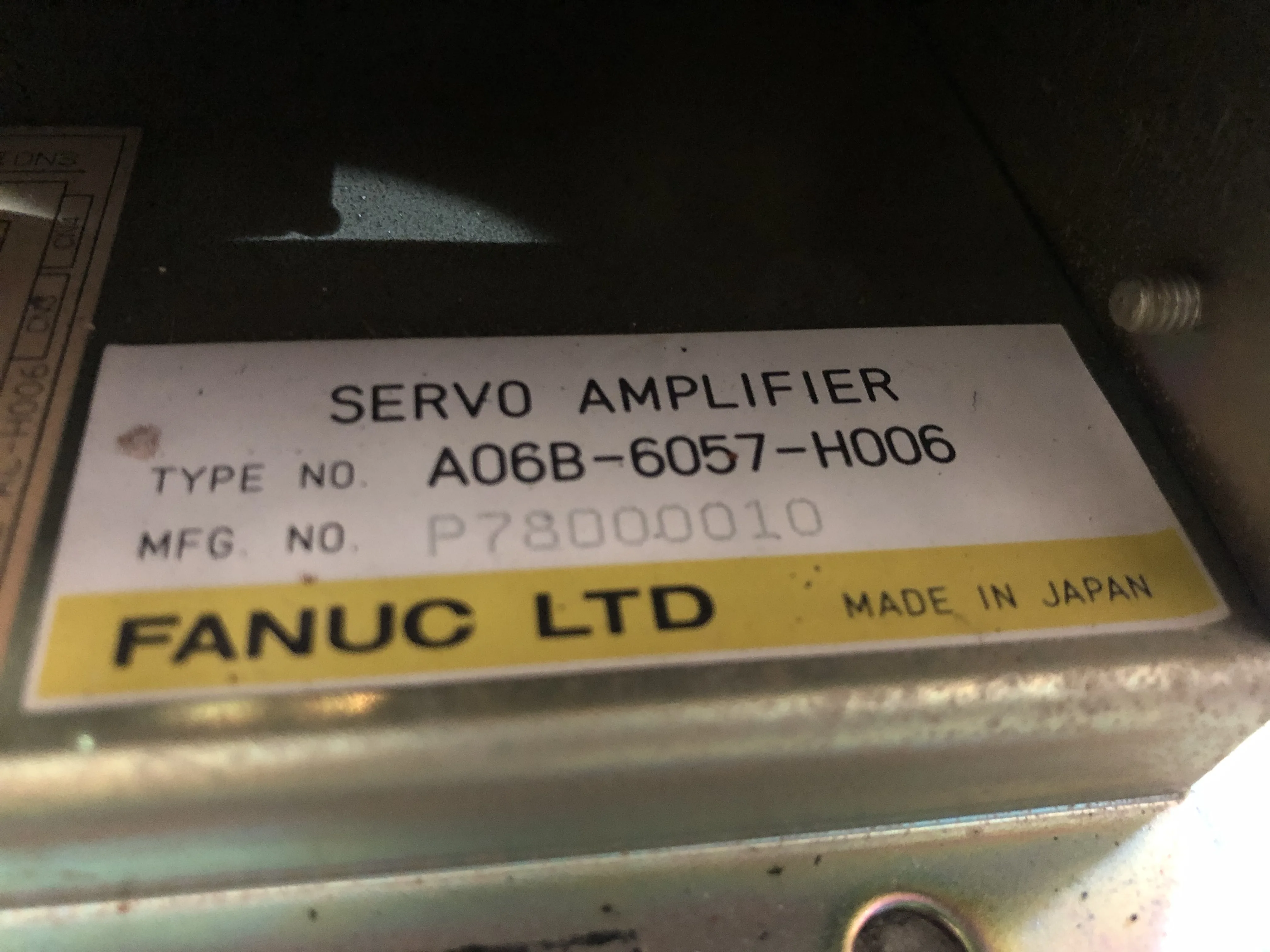 ファナック サーボアンプ AO6B-6055-H006 / FANUC Servo Amplifier AO6B-6055-H006 TJ230233