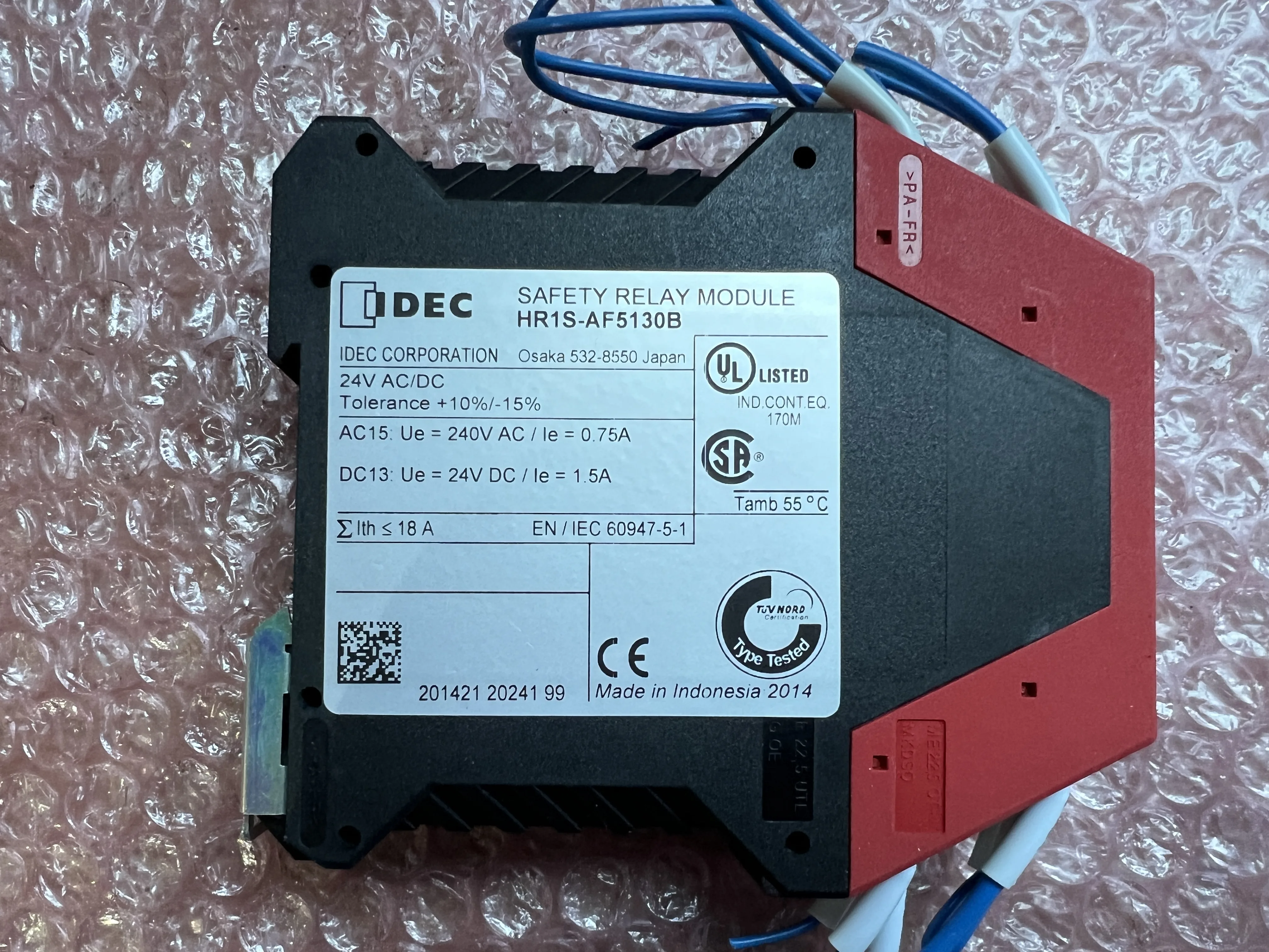 アイデック/和泉電気 安全リレーモジュール HR1S-AF5 130B / IDEC Safety Relay Module HR1S-AF5 130B TJ230243