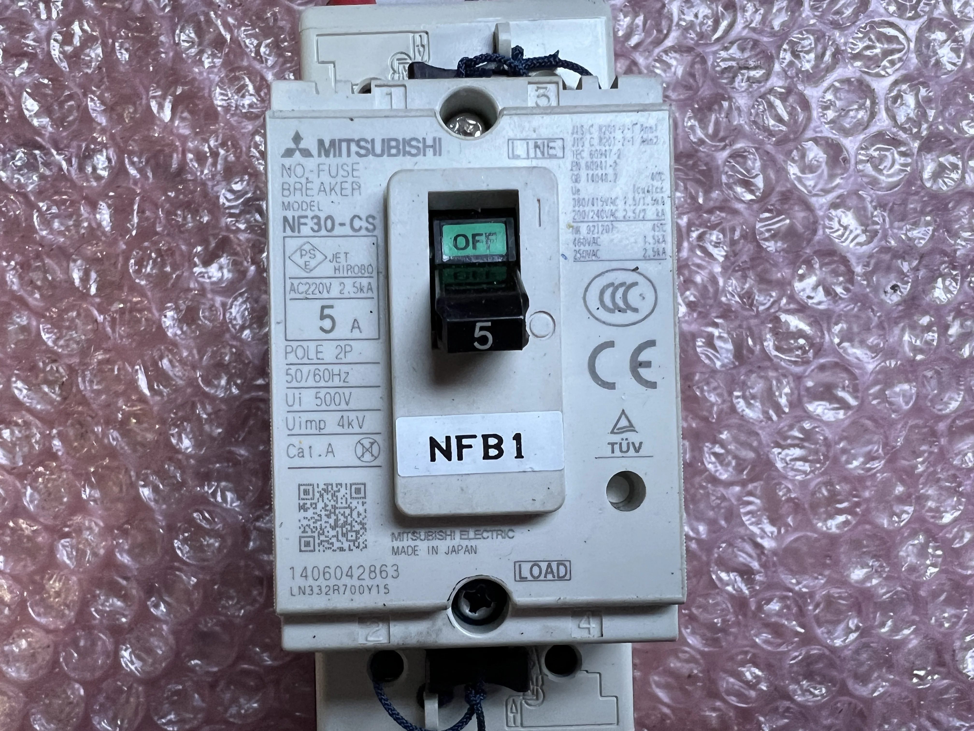 三菱マテリアル 配線用遮断器 NF30-CS / MITSUBISHI MATERIALS Molded Case Circuit Breaker (MCCB) NF30-CS TJ230249