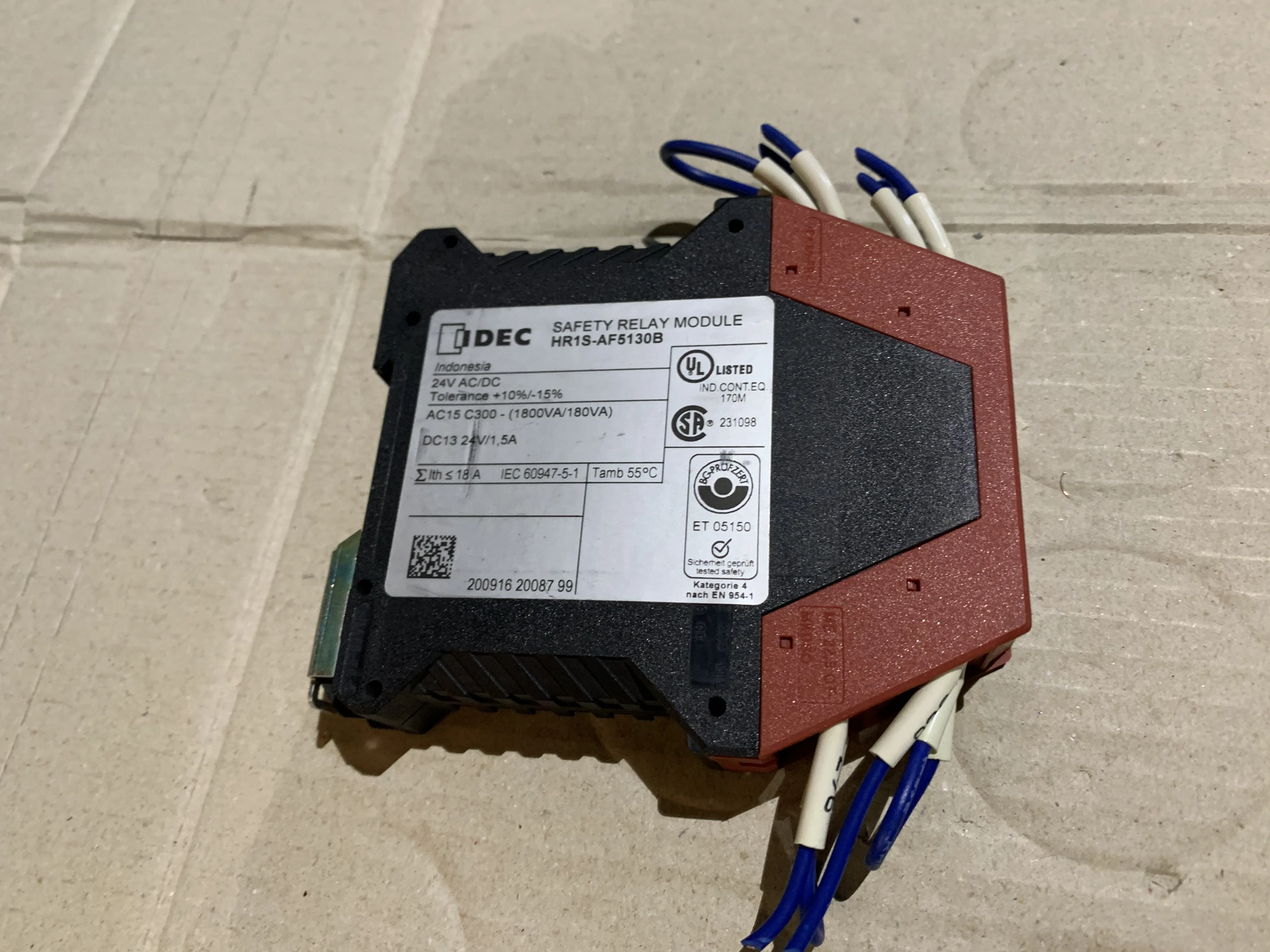 アイデック/和泉電気 安全リレーモジュール HR1S-AF5130B / IDEC Safety Relay Module HR1S-AF5130B TJ230286