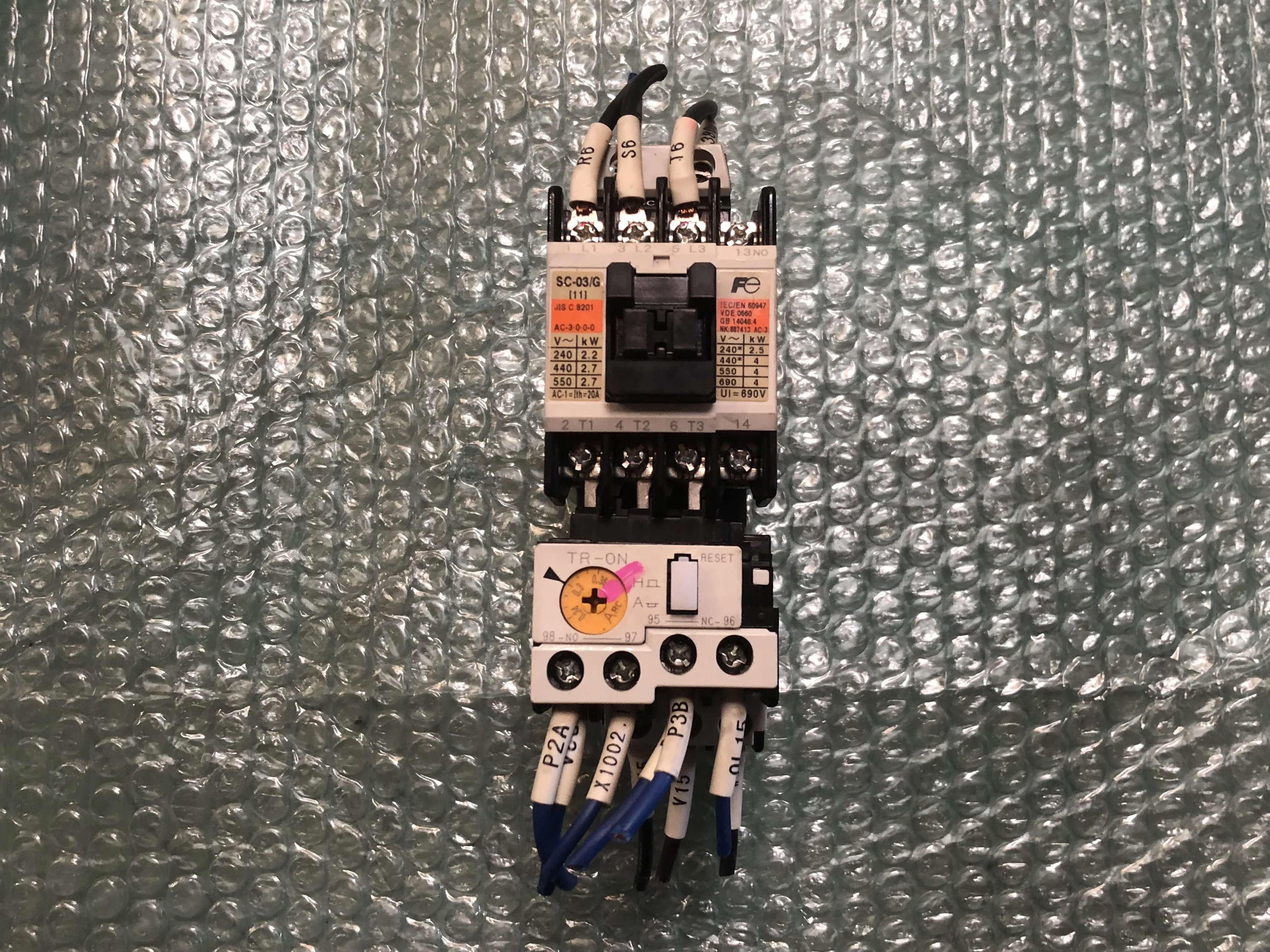 富士電機/富士電機製造 標準形電磁接触器 SC-03/G / FUJI ELECTRIC (FE) Magnetic Contactor SC-03/G TJ230349