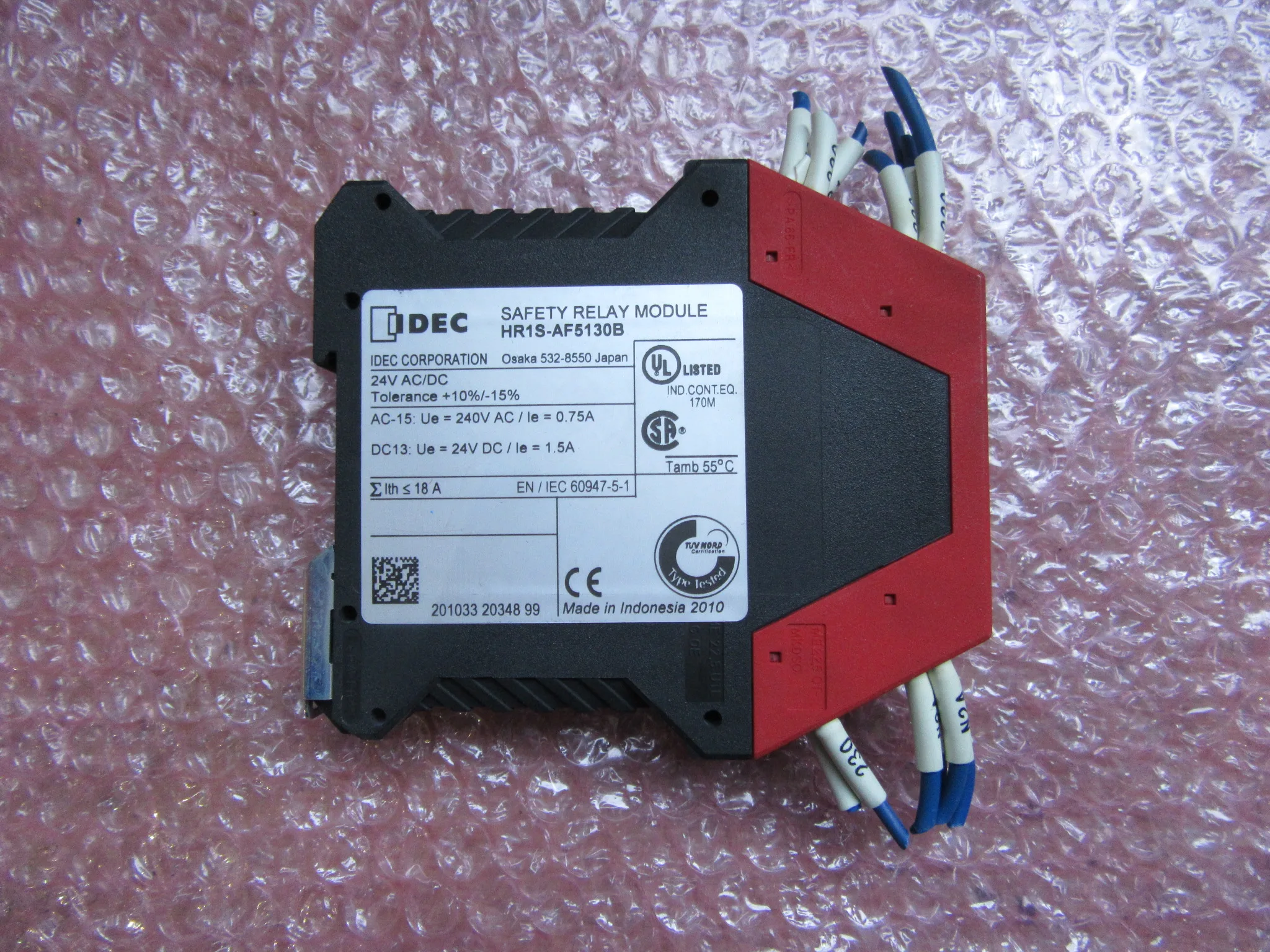 アイデック/和泉電気 安全リレーモジュール HR1S-AF5130B / IDEC Safety Relay Module HR1S-AF5130B TJ230415