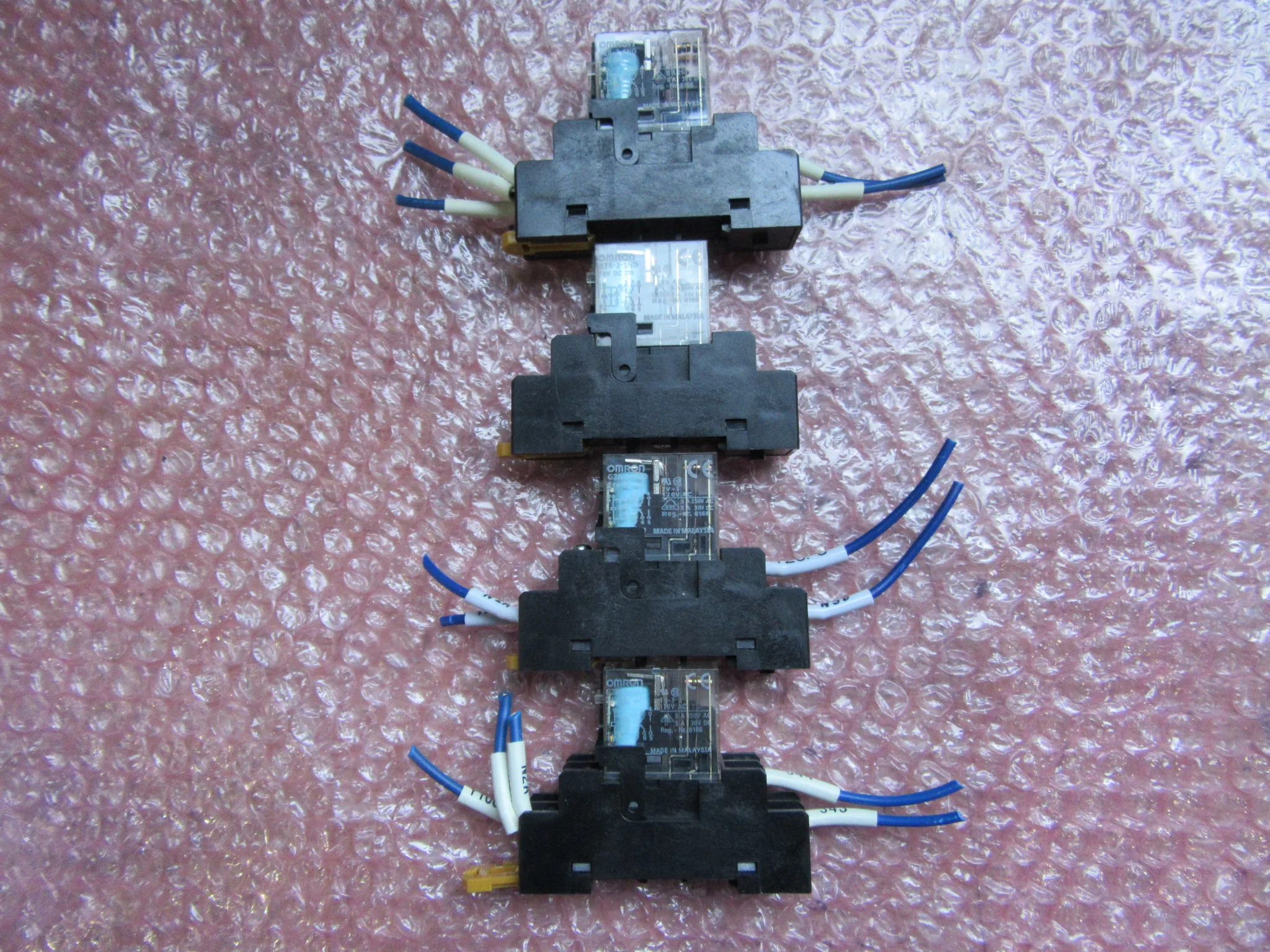 オムロン ミニパワーリレー4個 G2R-2-SND(24V DC) / OMRON Mini Power Relay4pcs G2R-2-SND(24V DC) TJ230428