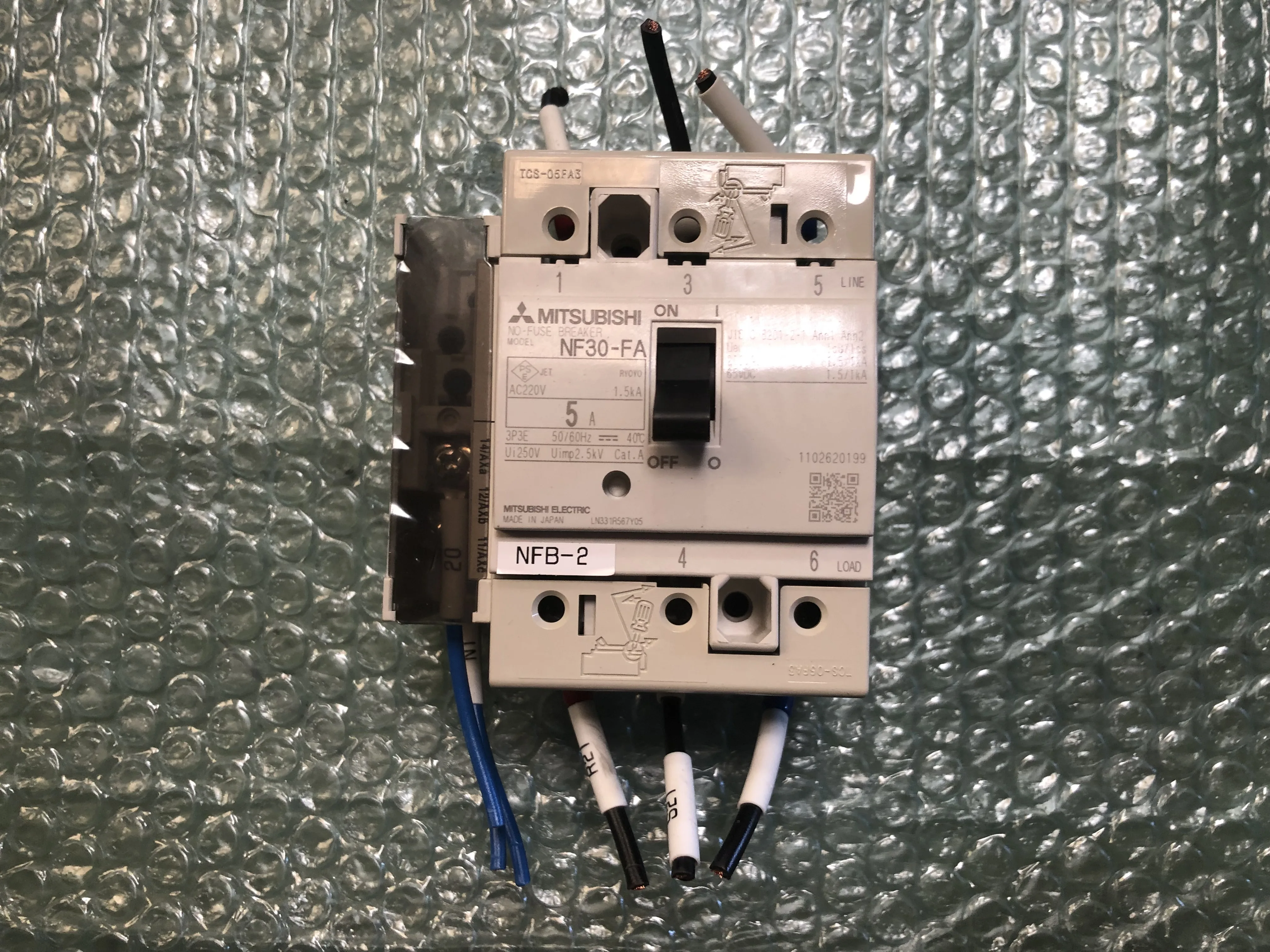 三菱マテリアル 制御盤用ノーヒューズ遮断器 NF30-FA / MITSUBISHI MATERIALS No-Fuse Circuit Breaker for Control Panels NF30-FA TJ230440