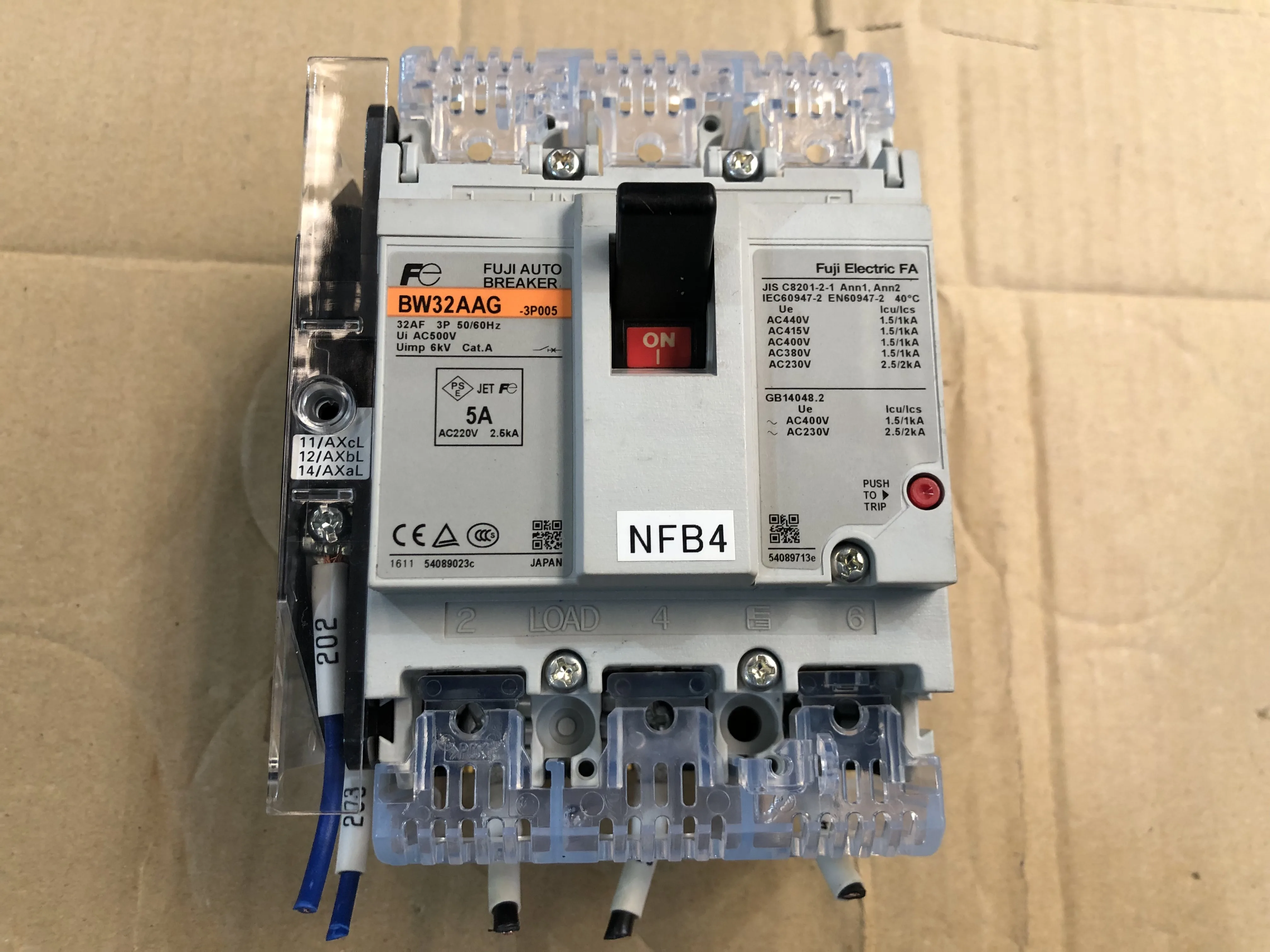 富士電機/富士電機製造 オートブレーカ 一般配線用 BW32AAG / FUJI ELECTRIC (FE) Auto Breaker BW32AAG TJ230463