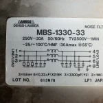 TDKラムダ/デンセイ・ラムダ ノイズフィルター MBS-1330-33 / TDK-LAMBDA Noise Filter MBS-1330-33 TJ230483
