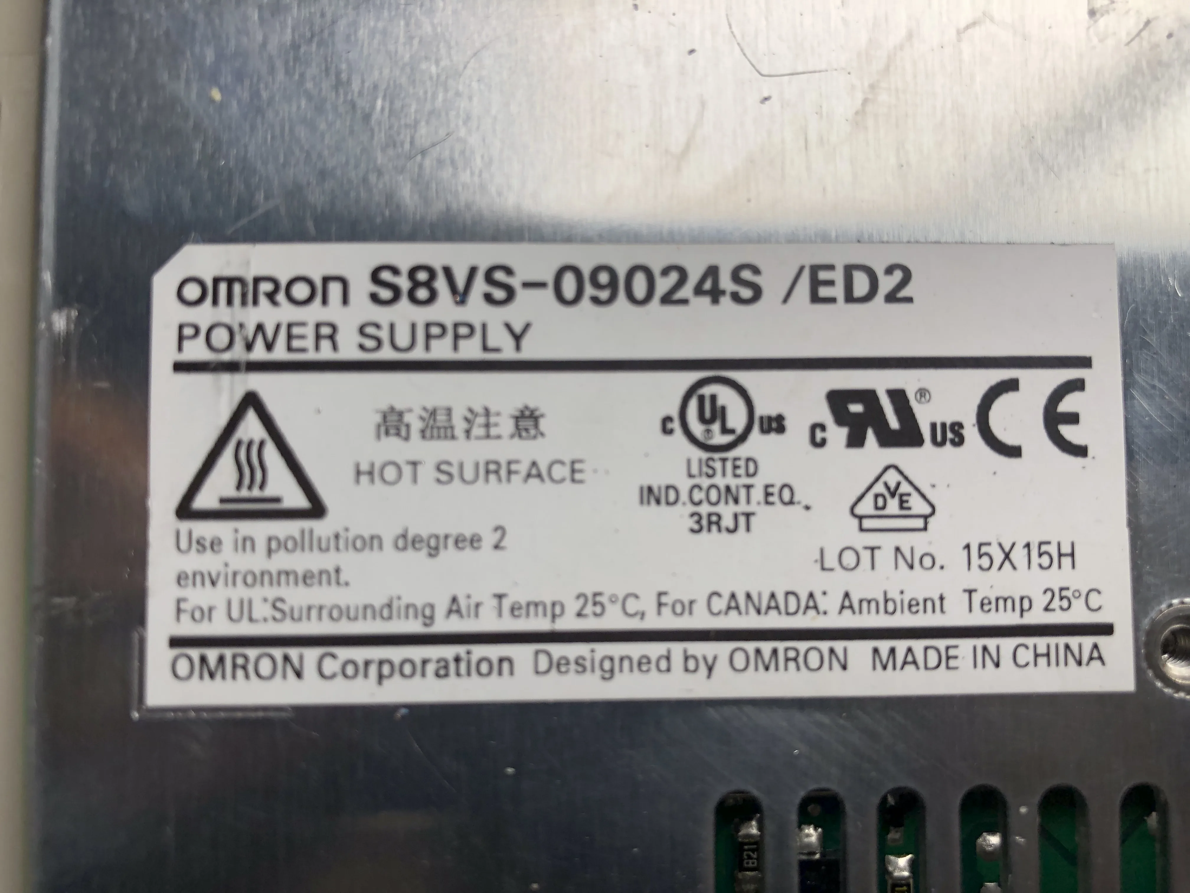 オムロン スイッチング・パワーサプライ S8VS-09024S/ED2 / OMRON Switching Power Supply S8VS-09024S/ED2 TJ230500