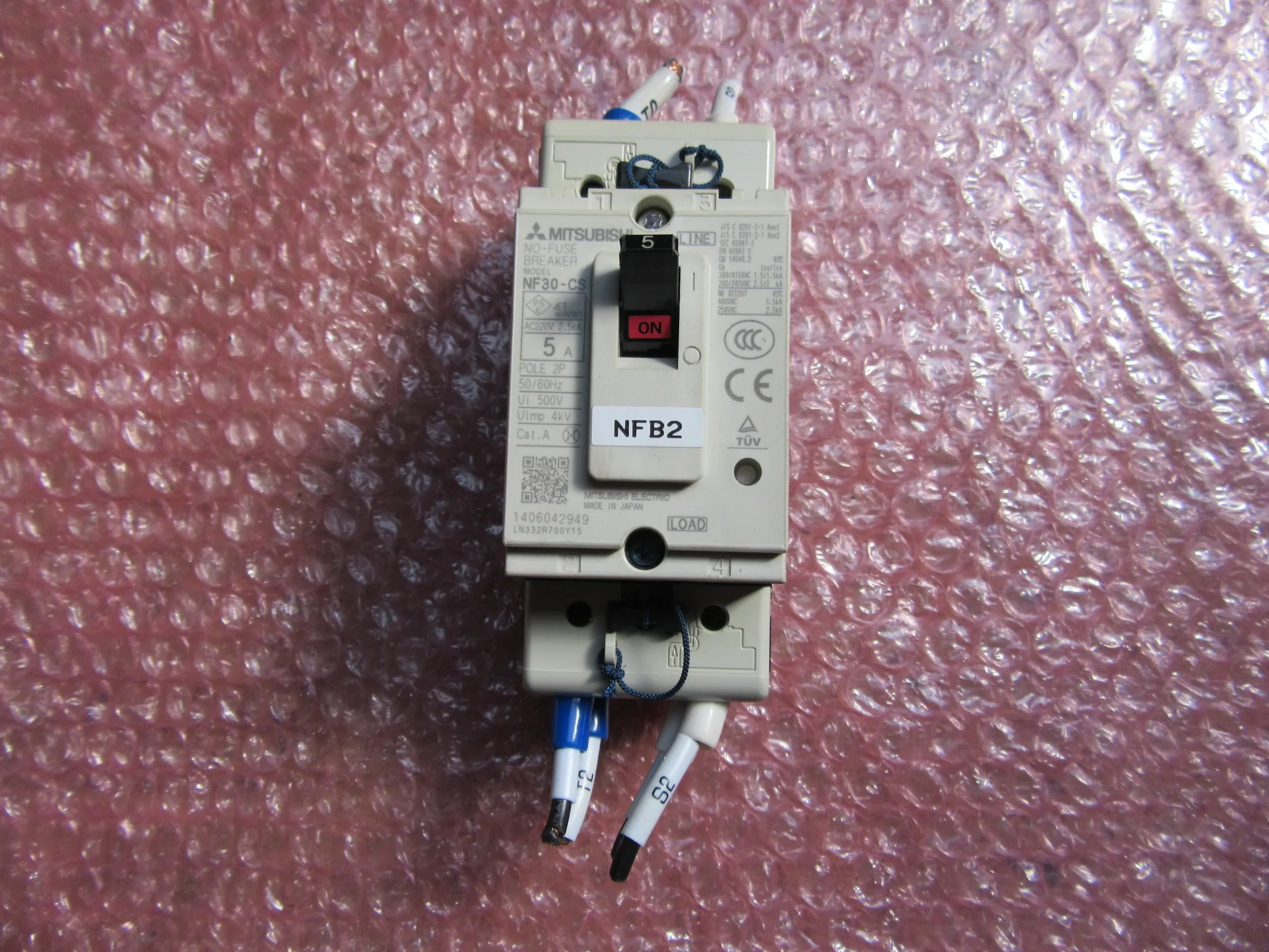 三菱マテリアル 遮断器 NF-Cシリーズ NF30-CS(5A) / MITSUBISHI MATERIALS Circuit Breaker NF-CSeries NF30-CS(5A) TJ230502