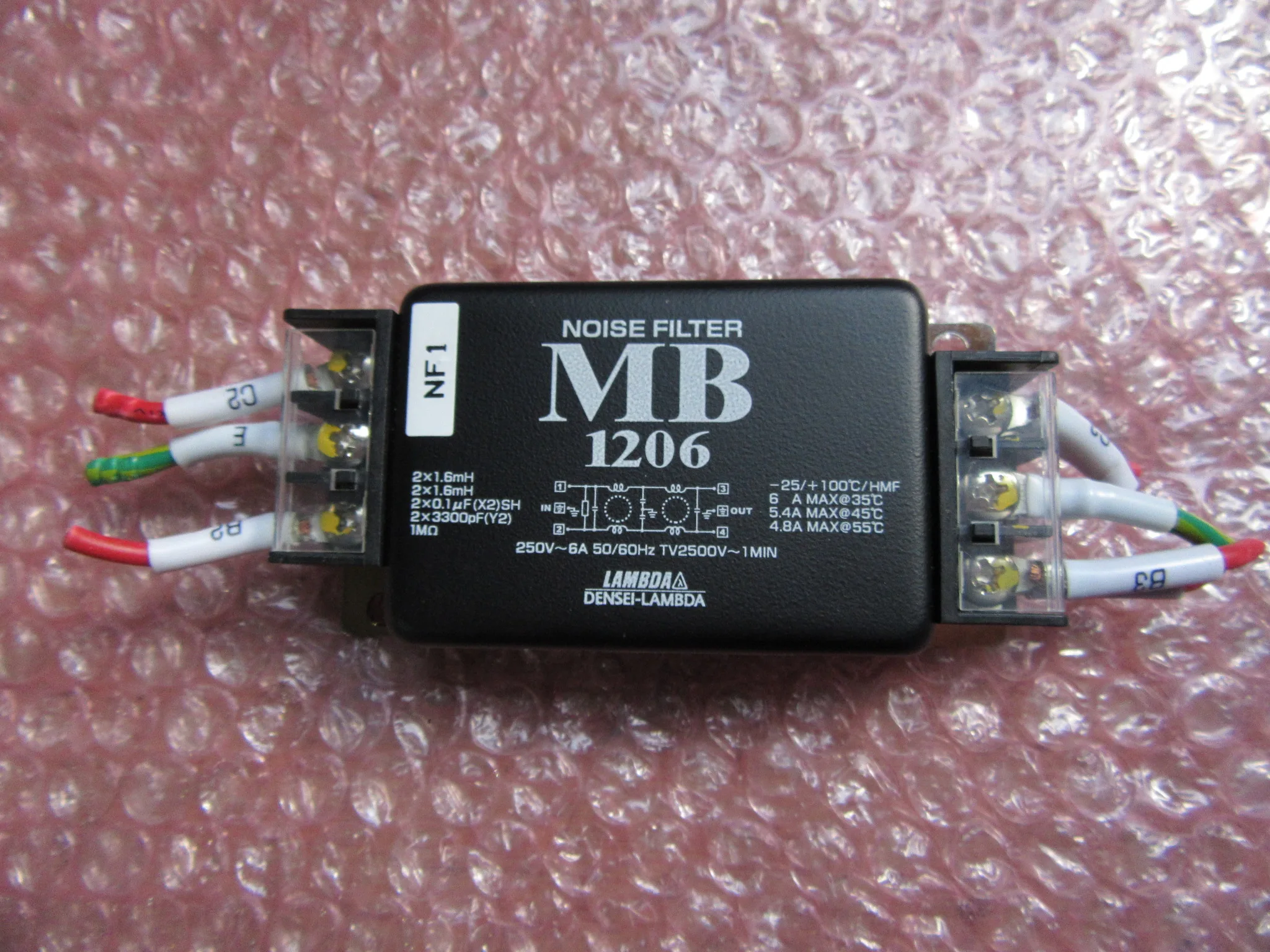 TDKラムダ/デンセイ・ラムダ ノイズフィルター MBシリーズ MB1206 / TDK-LAMBDA Noise Filter MBSeries MB1206 TJ230514