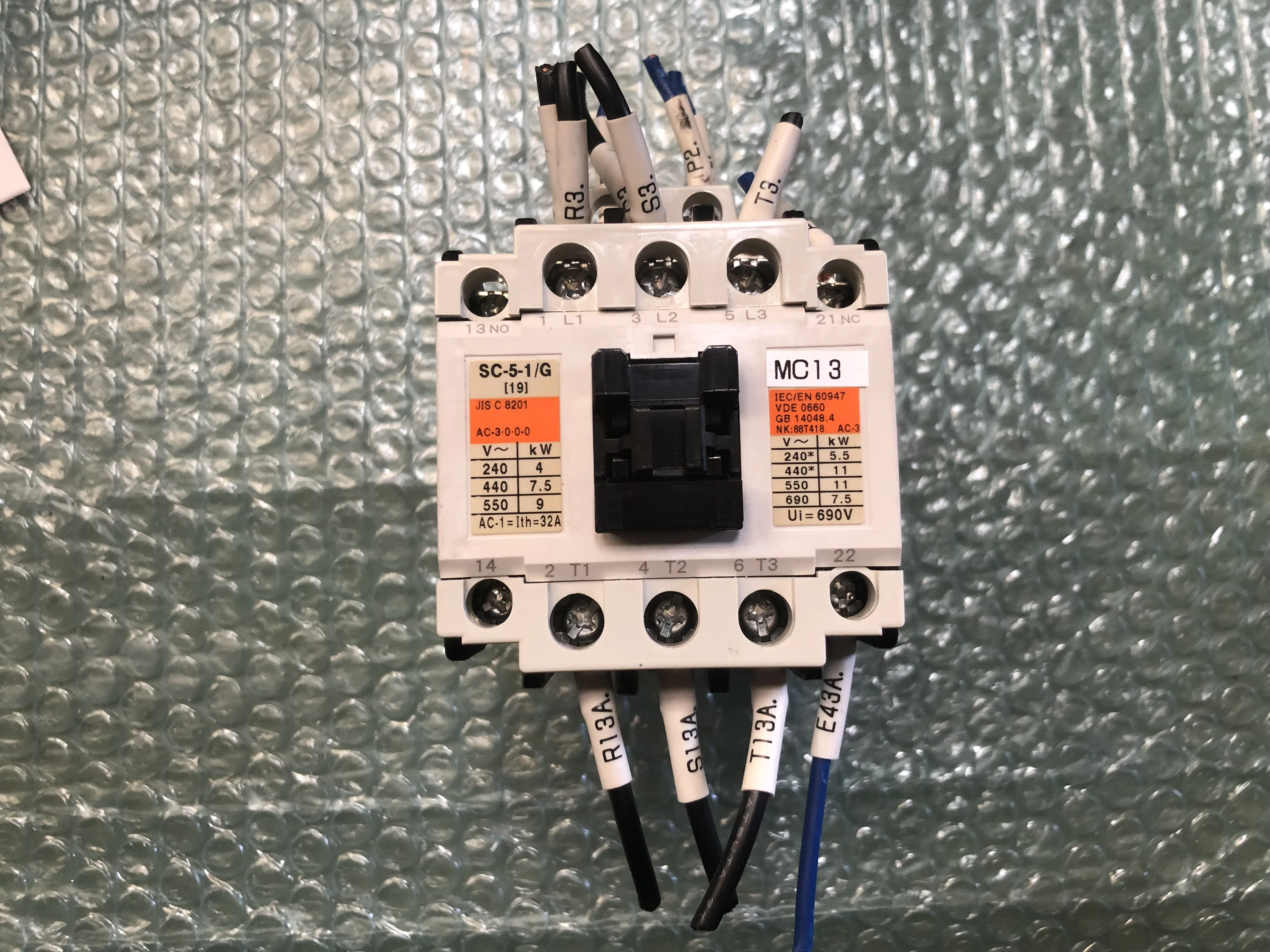富士電機/富士電機製造 基準形電磁接触器 SC-5-1/G / FUJI ELECTRIC (FE) Standard Magnetic Contactor SC-5-1/G TJ230568